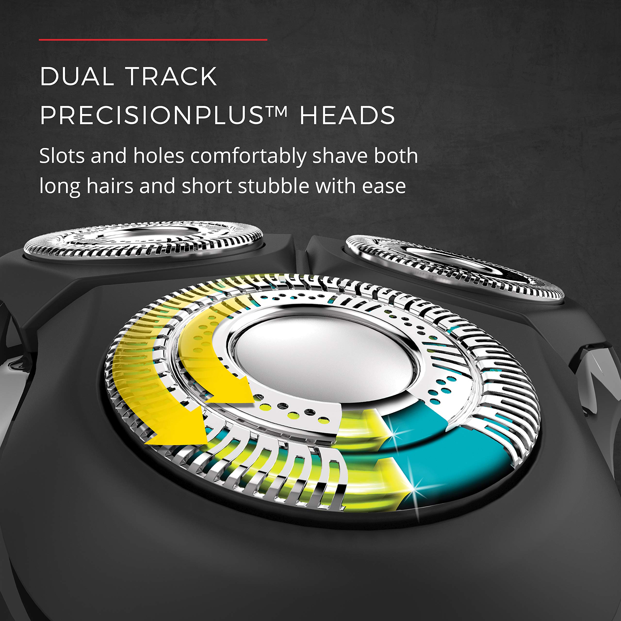 Remington Virtually Indestructible Rotary Shaver 5100, Electric Razor For Men, 100% Waterproof Design, Yellow