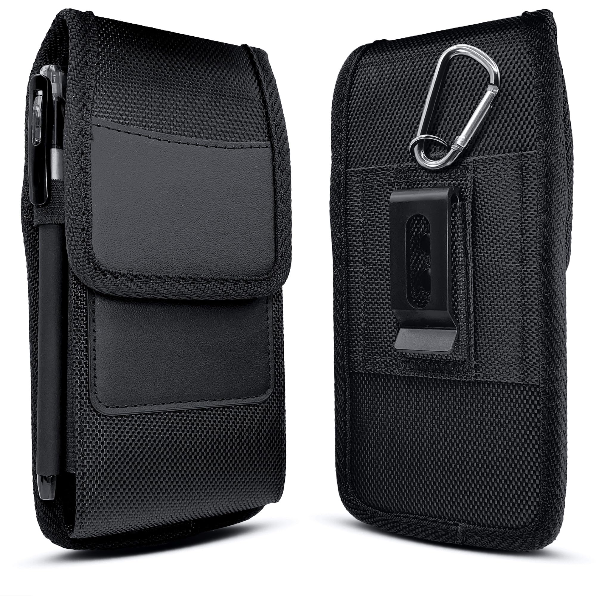 Meilib Holster for Galaxy Ultra S25 S24 S23 S22 S21 Note 20, Cell Phone Belt Holder Case with Belt Clip ID Card Slot Carrying Po