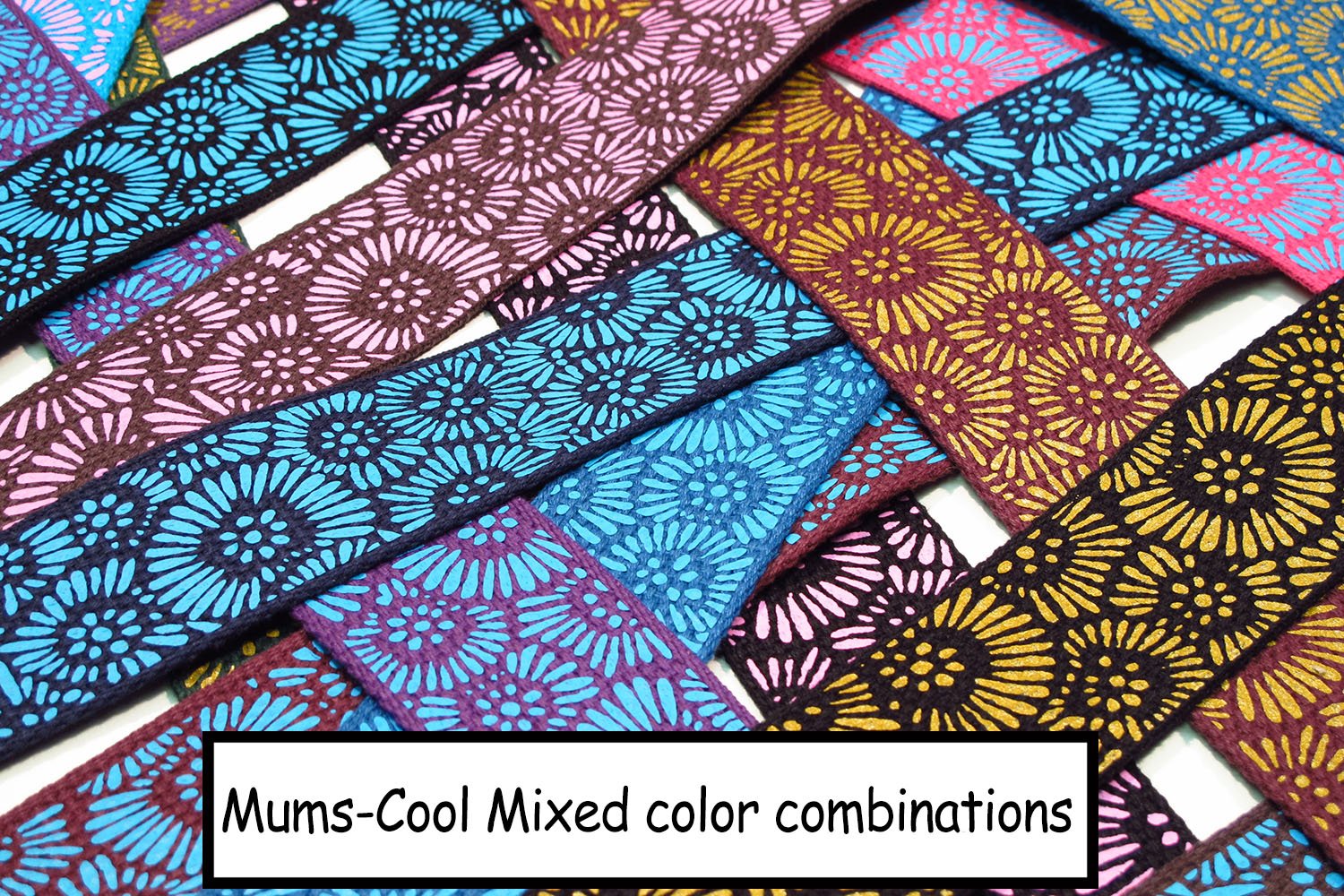 Legacystraps Girls Flower Guitar Strap   2'' Cotton With Hot Pink Daisy Flowers On Chocolate Daisy Collection Volume 2 Pinks