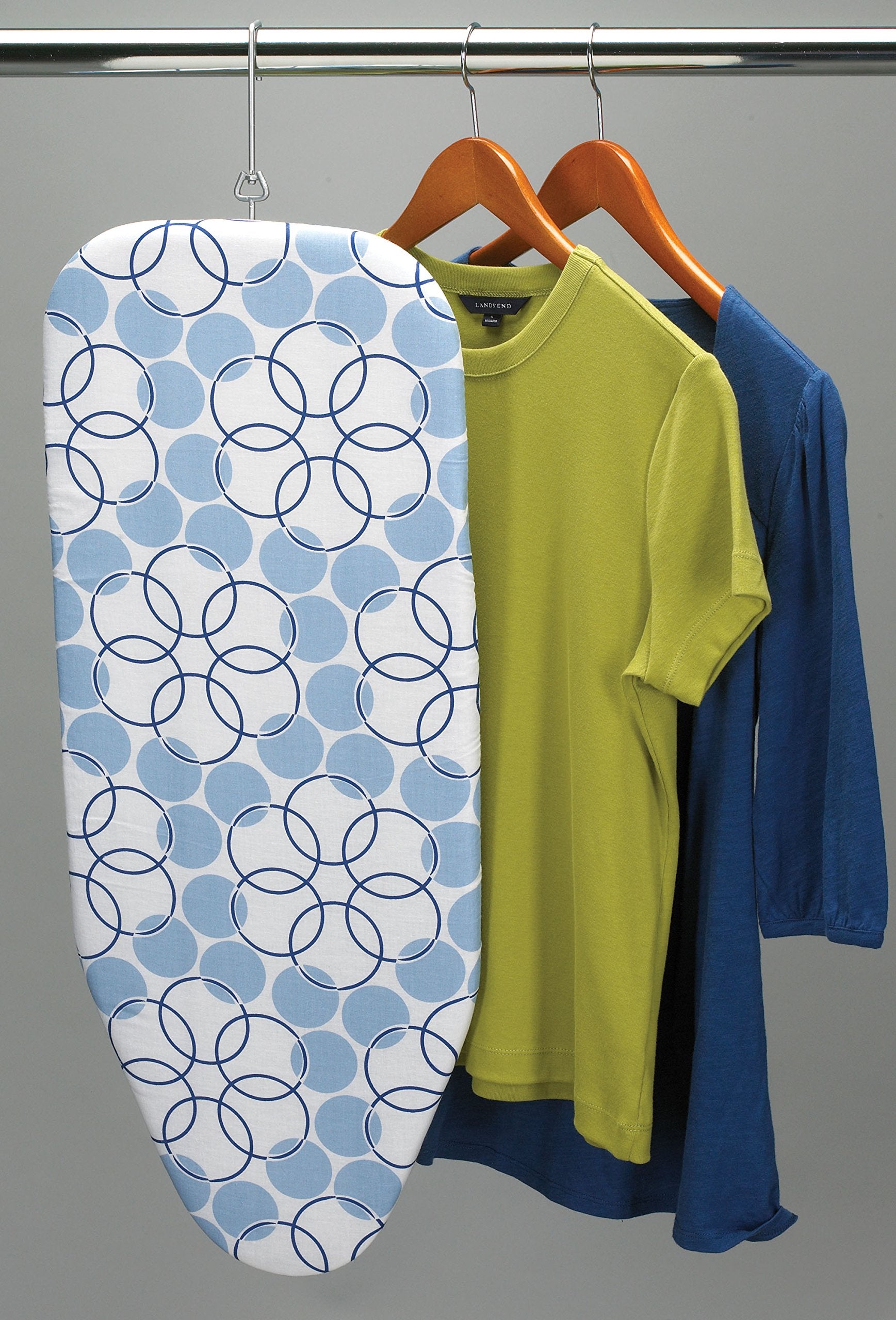 Household Essentials 122101 Small Tabletop Ironing Board With Folding Legs   Magic Rings Cover And Pad,Blue Rings