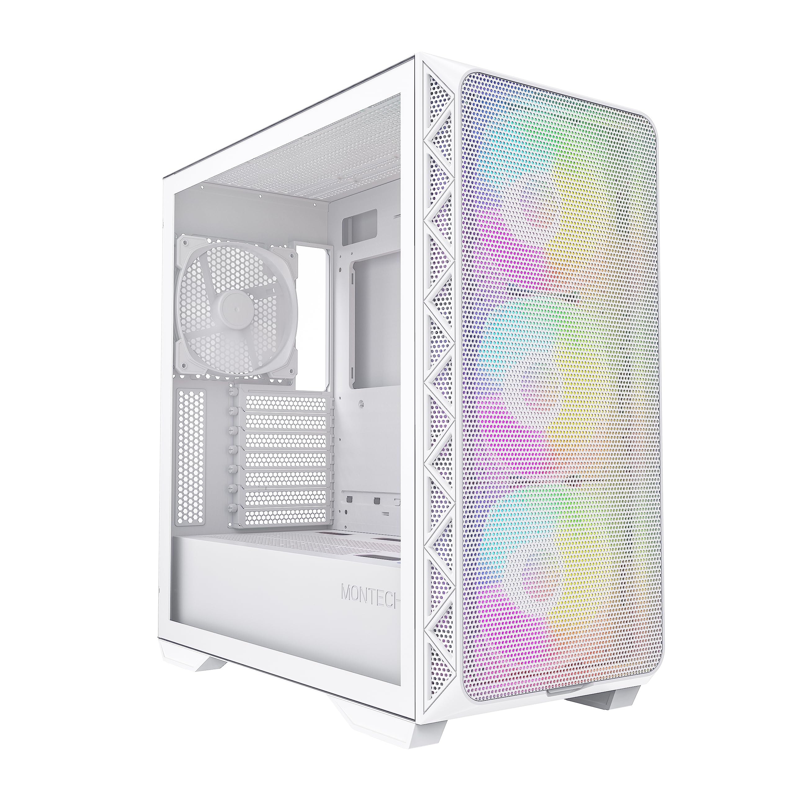 Montech Air 903 Max, E Atx Mid Tower Case, High Airflow, 3X 140Mm Argb Pwm & 1X 140Mm Pwm Fans Pre Installed, Tempered Glass Sid