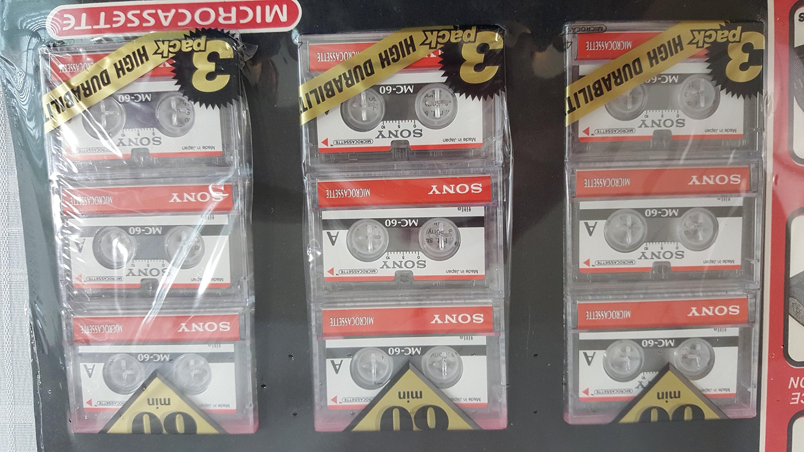 Sony Micro Cassette 3Mc 60B Pack Of 9