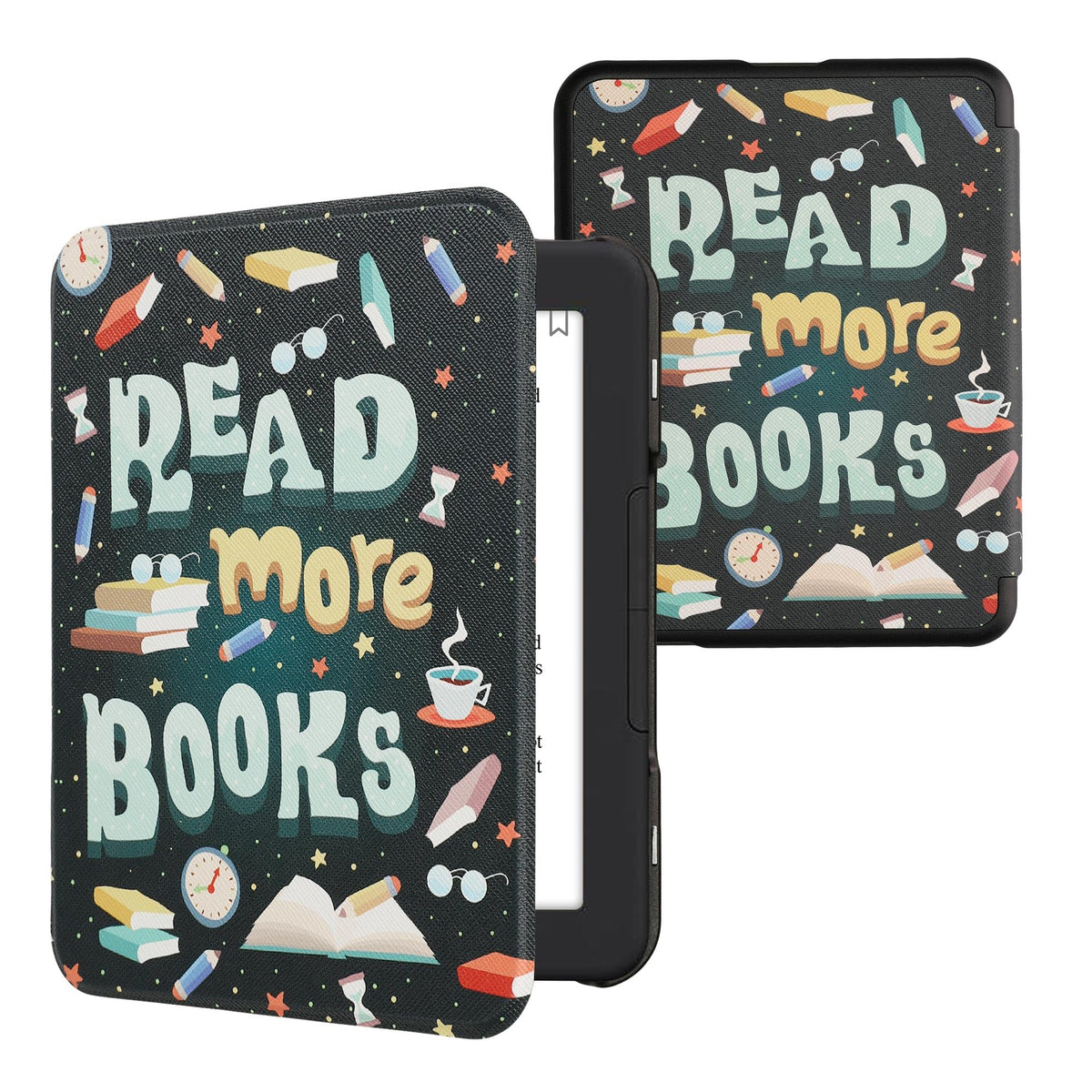 Kwmobile Case Compatible With Barnes & Noble Nook Glowlight 4 / 4E Case   Ereader Cover   Read More Books Blue/Yellow/Green