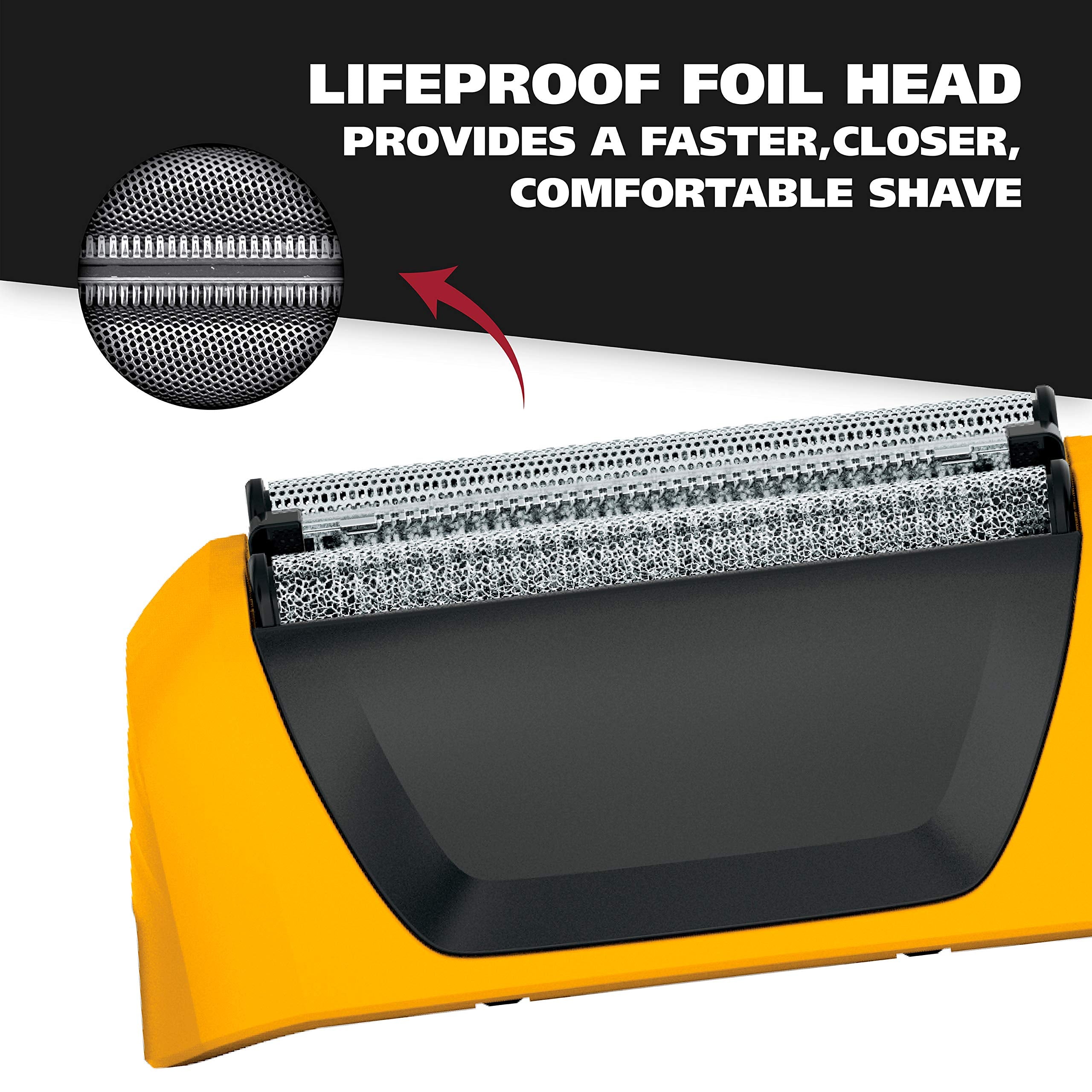 Wahl Yellow Lifeproof Shaver Replacement Foils, Cutters And Head For 7061 Series   Model 7045 100