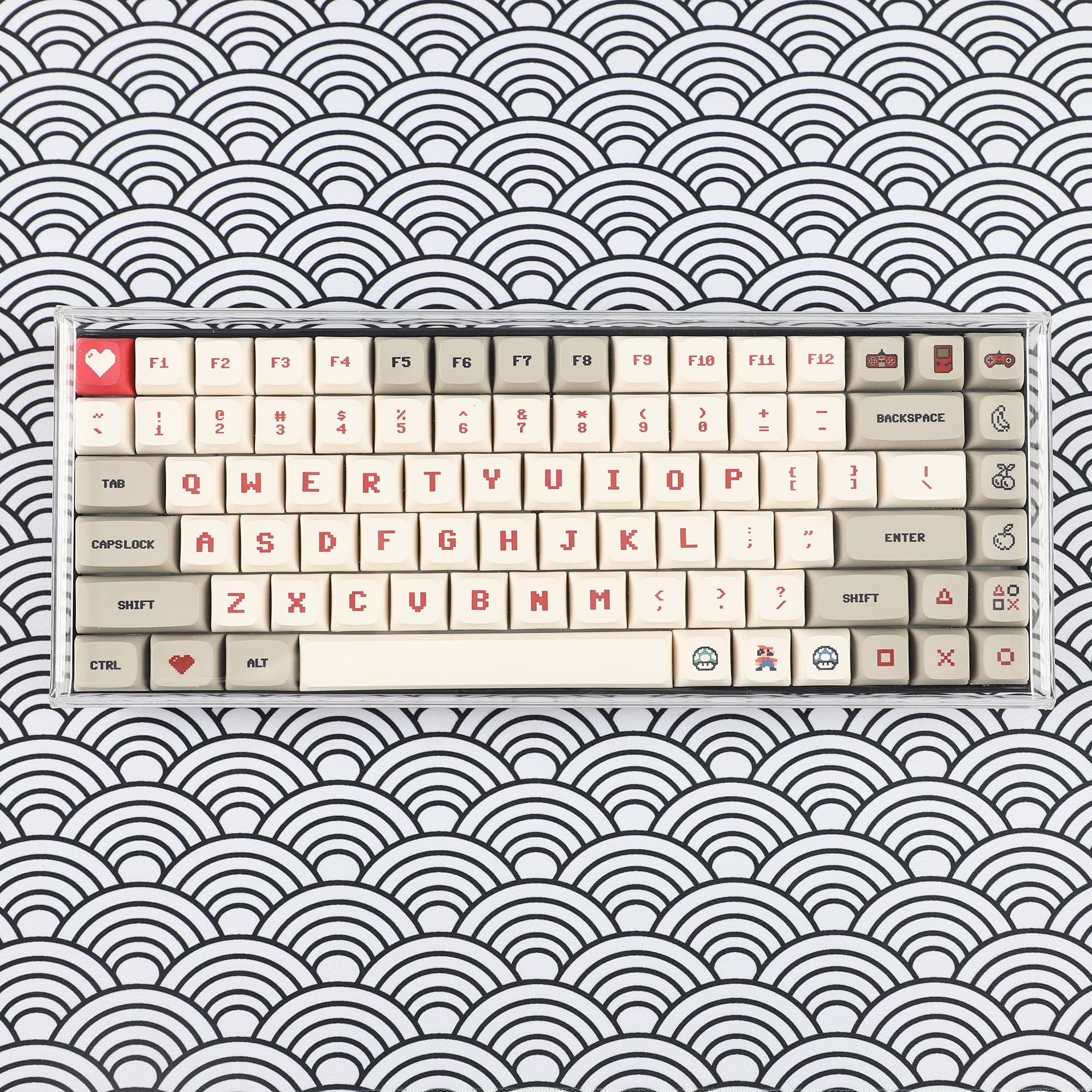 Ymdk Mechanical Keyboard Dust Cover Keycap Lid Acrylic For 75% Mechanical Keyboard 84