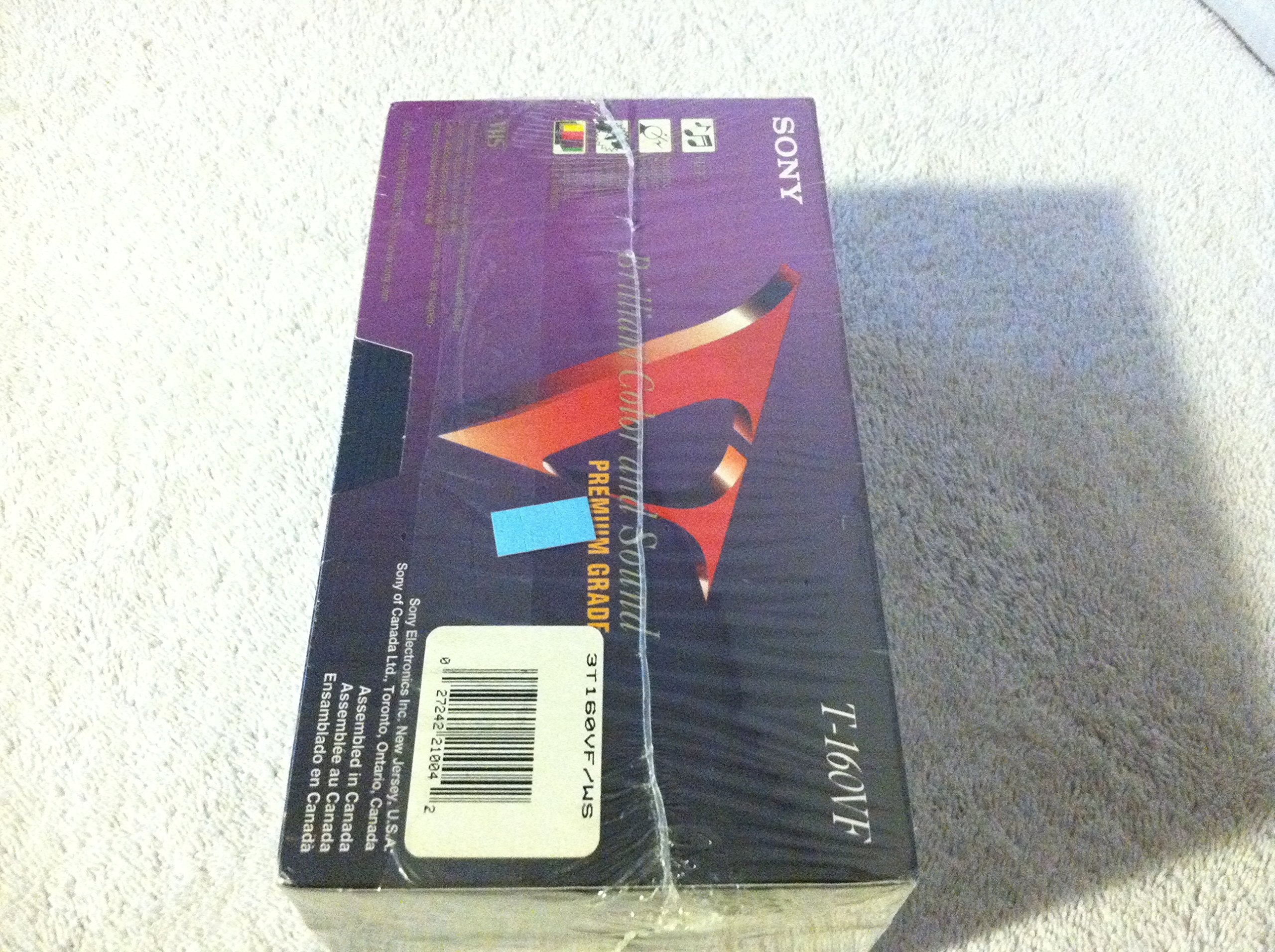 Sony T 160vf Premium Grade Vhs 3 pack. 8 Hours (Ep)