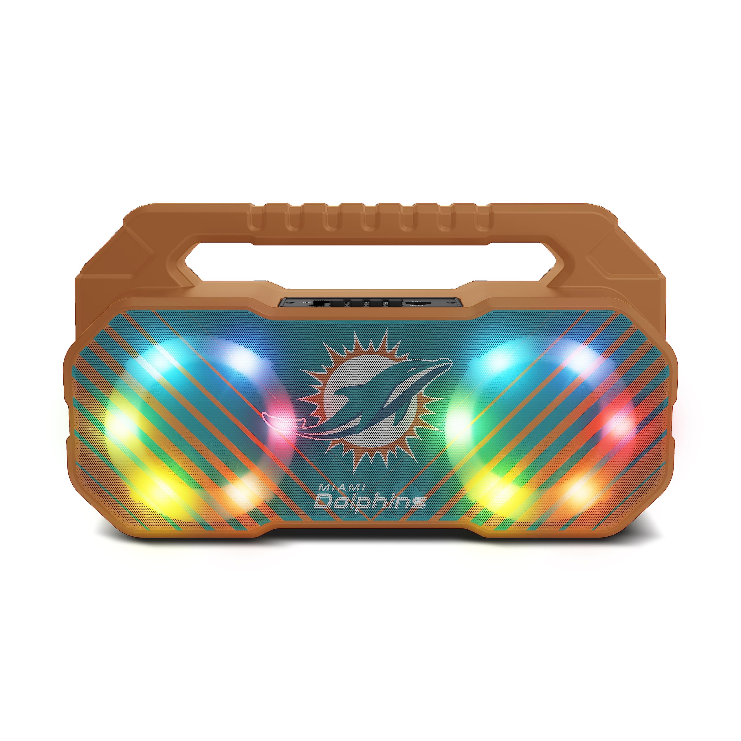 Soar Nfl Wireless Boombox Speaker, Miami Dolphins