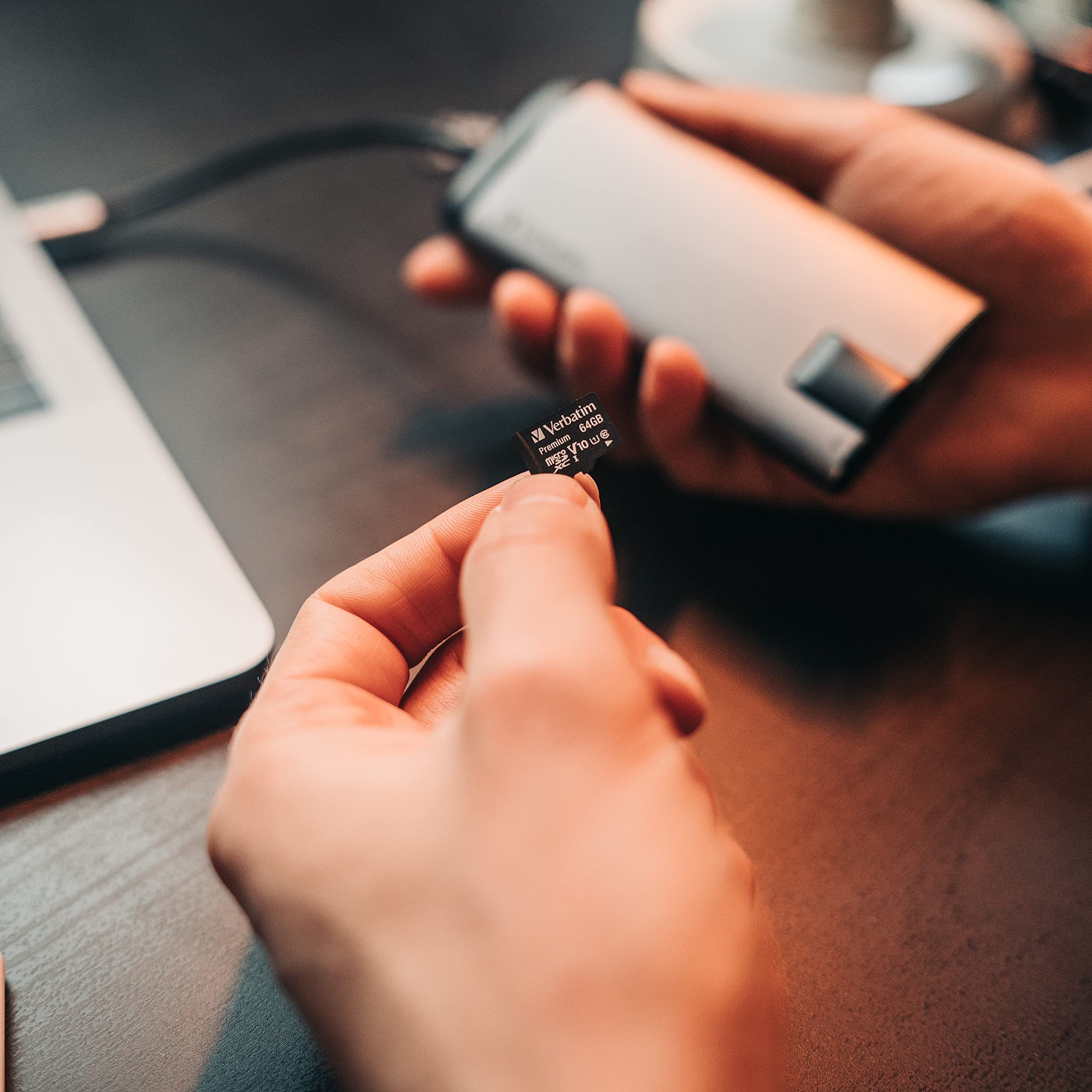 Verbatim 64Gb Premium Microsdxc Memory Card With Adapter, Uhs I V10 U1 Class 10 (44084)