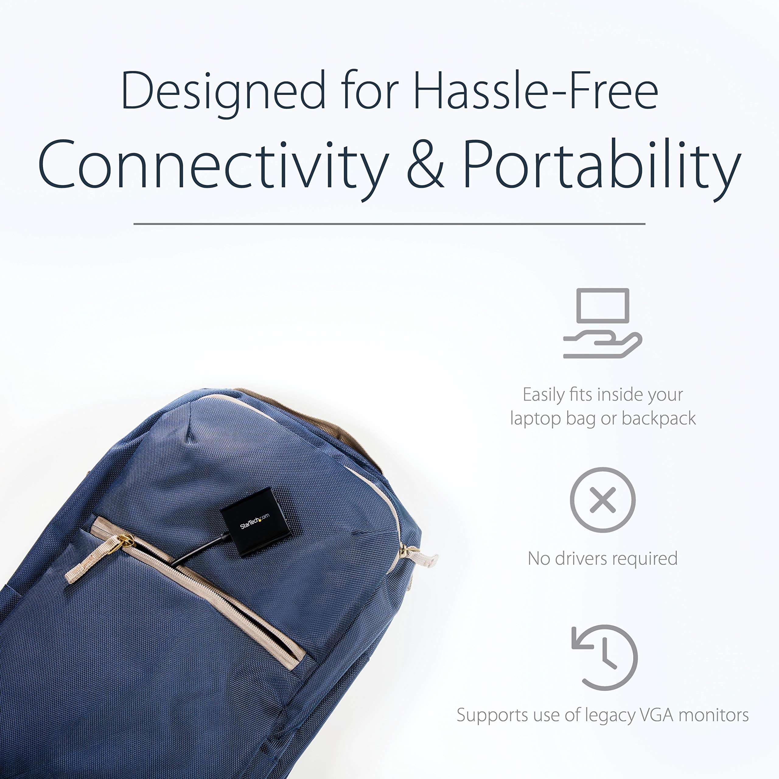 Startech.Com 1080P 60Hz Hdmi To Vga High Speed Display Adapter   Active Hdmi To Vga (Male To Female) Video Converter For Laptop/