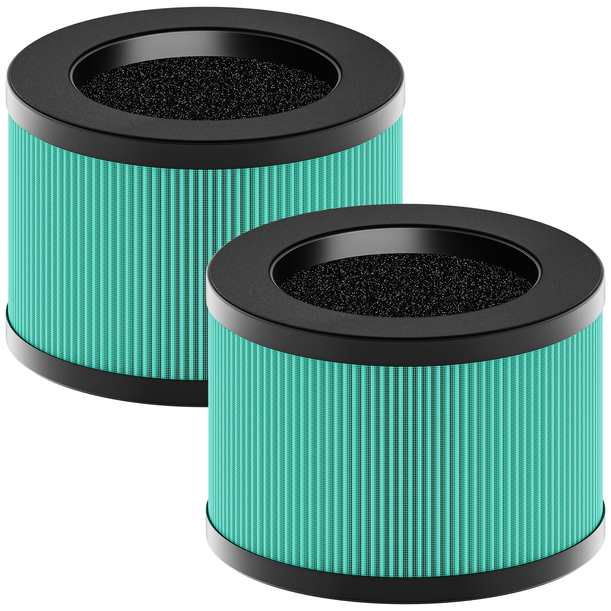 Mk01 & Mk06 True Hepa Filter Replacement For Mk01, Mk06, Tz K1 And Dh Jh01 Air Purifier, Pet Dander Version, Green, 2 Pack