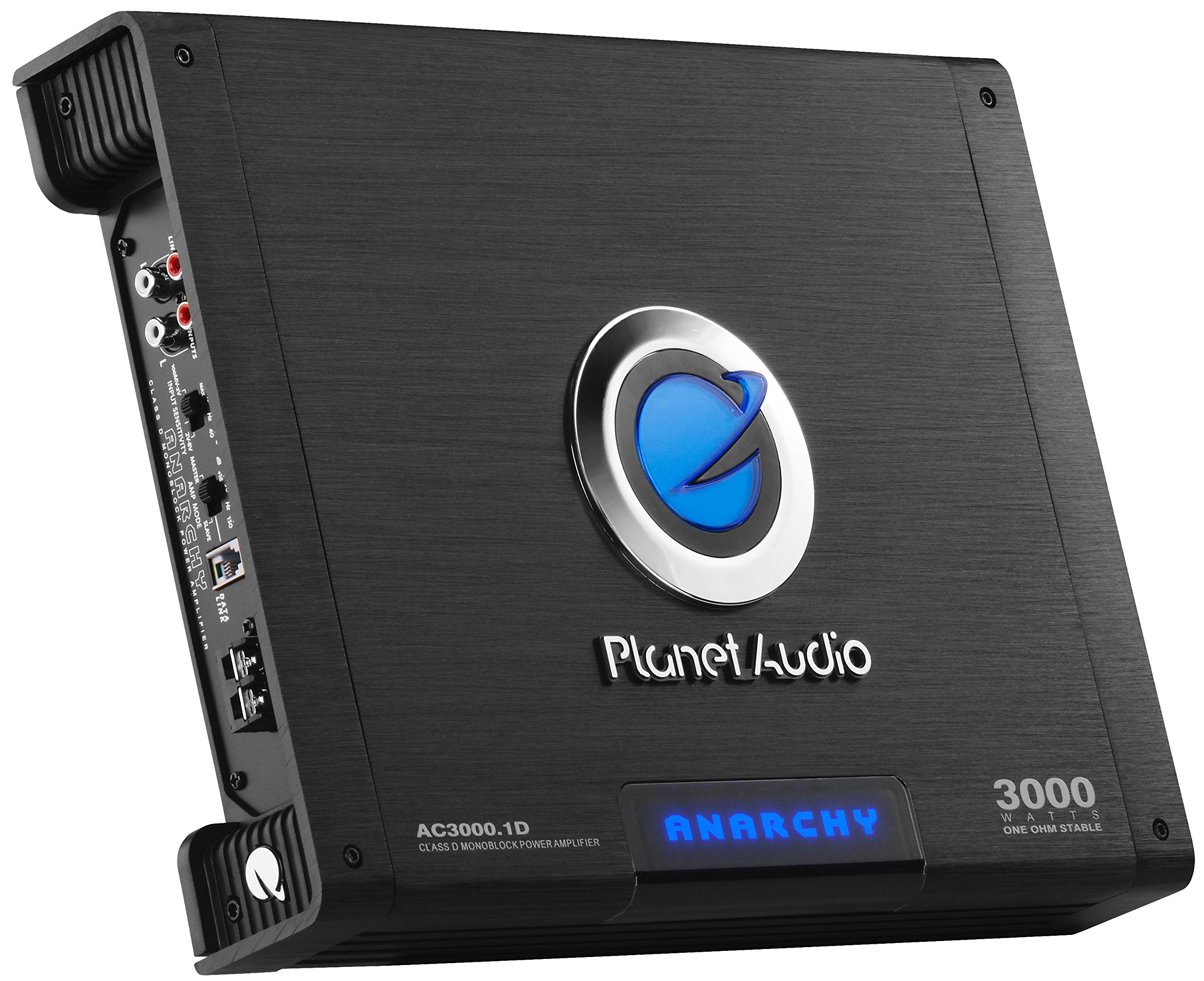 Planet Audio AC3000.1D Class D Monoblock Car Amplifier 3000W 1 Ohm Black