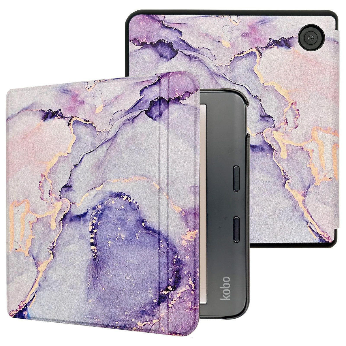 Caweet Case For Kobo Libra Colour (Model:N428, 2024 Release), Ultra Lightweight Pu Leather Shell Cover With Auto Wake/Sleep, Lil