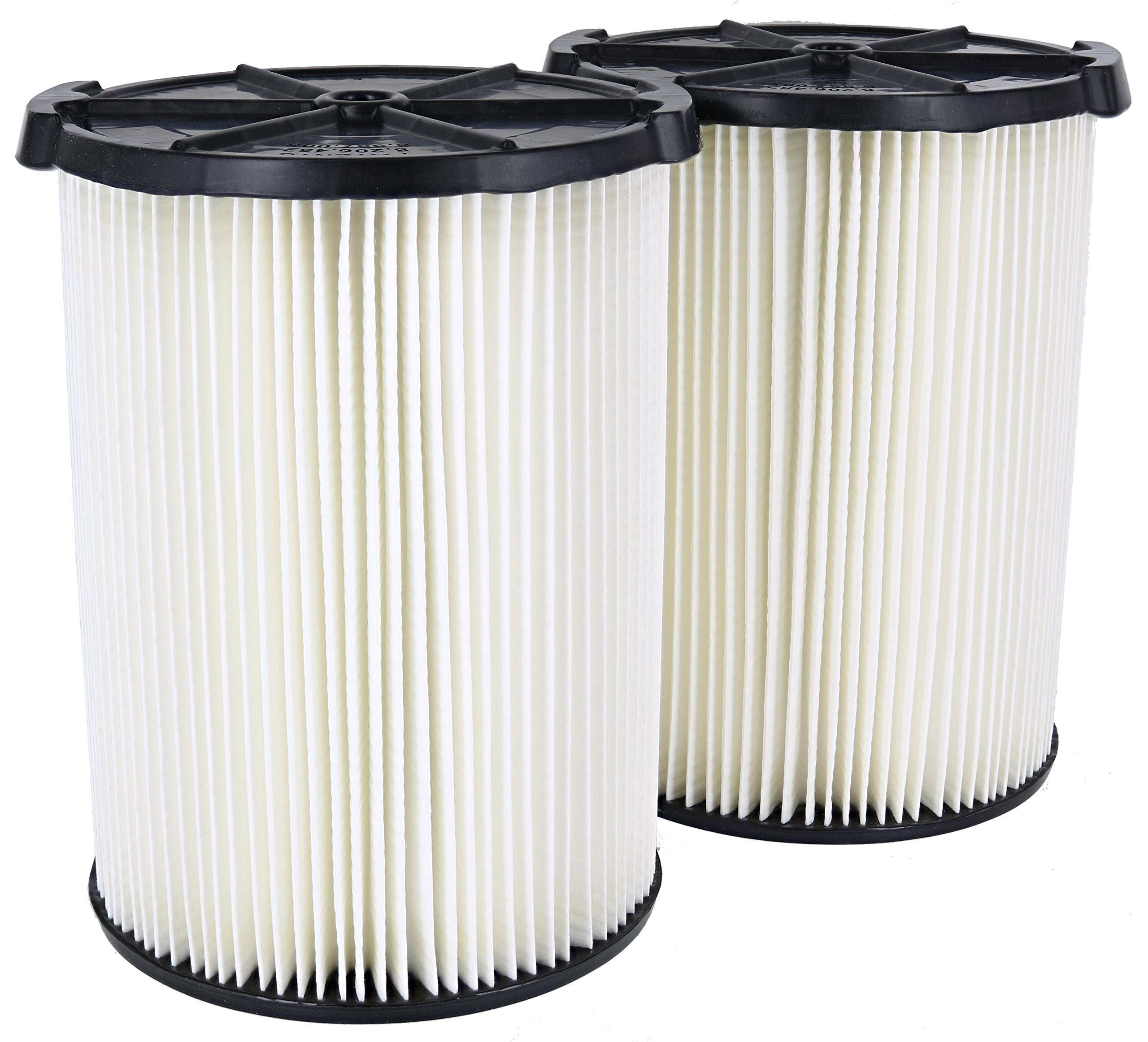 Ridgid Vf4200 Genuine Replacement 1 Layer Everyday Dirt Wet/Dry Vac Filter For Ridgid 5 20 Gallon Vacuums (2 Pack Vf4000)