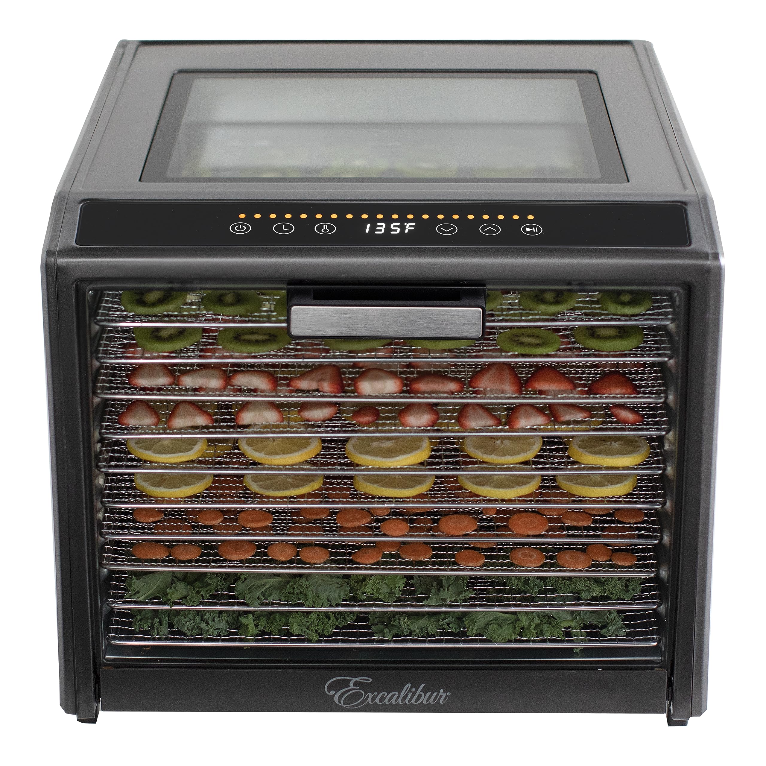 Excalibur Electric Food Dehydrator Performance Series 10 Tray With Adjustable Temperature Control Includes Stainless Steel Dryin