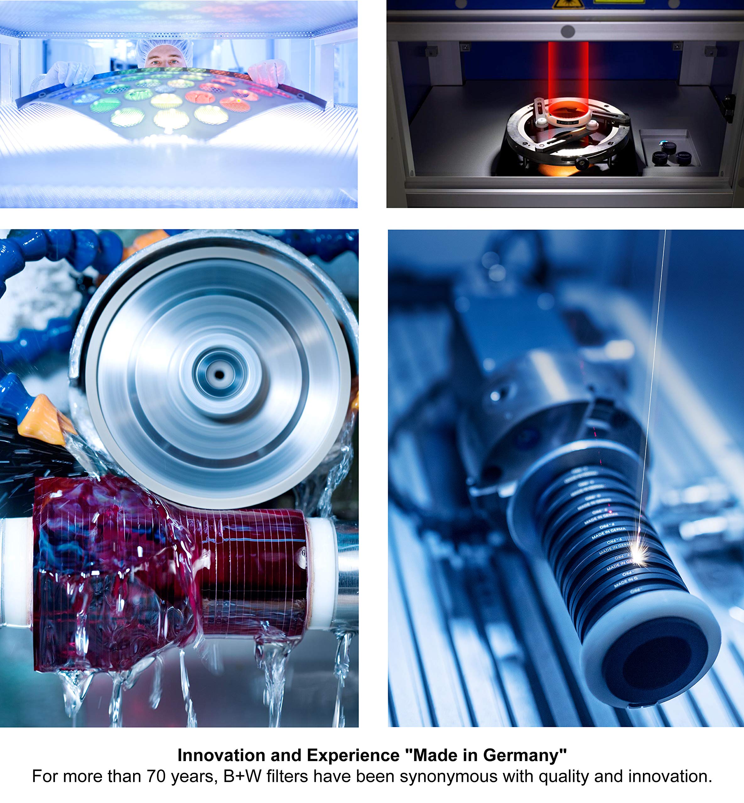 B+W T Pro 010M Uv Cut Filter, 72Mm, Ultra Slim, Multi Resistant Nano Coating, Titanium