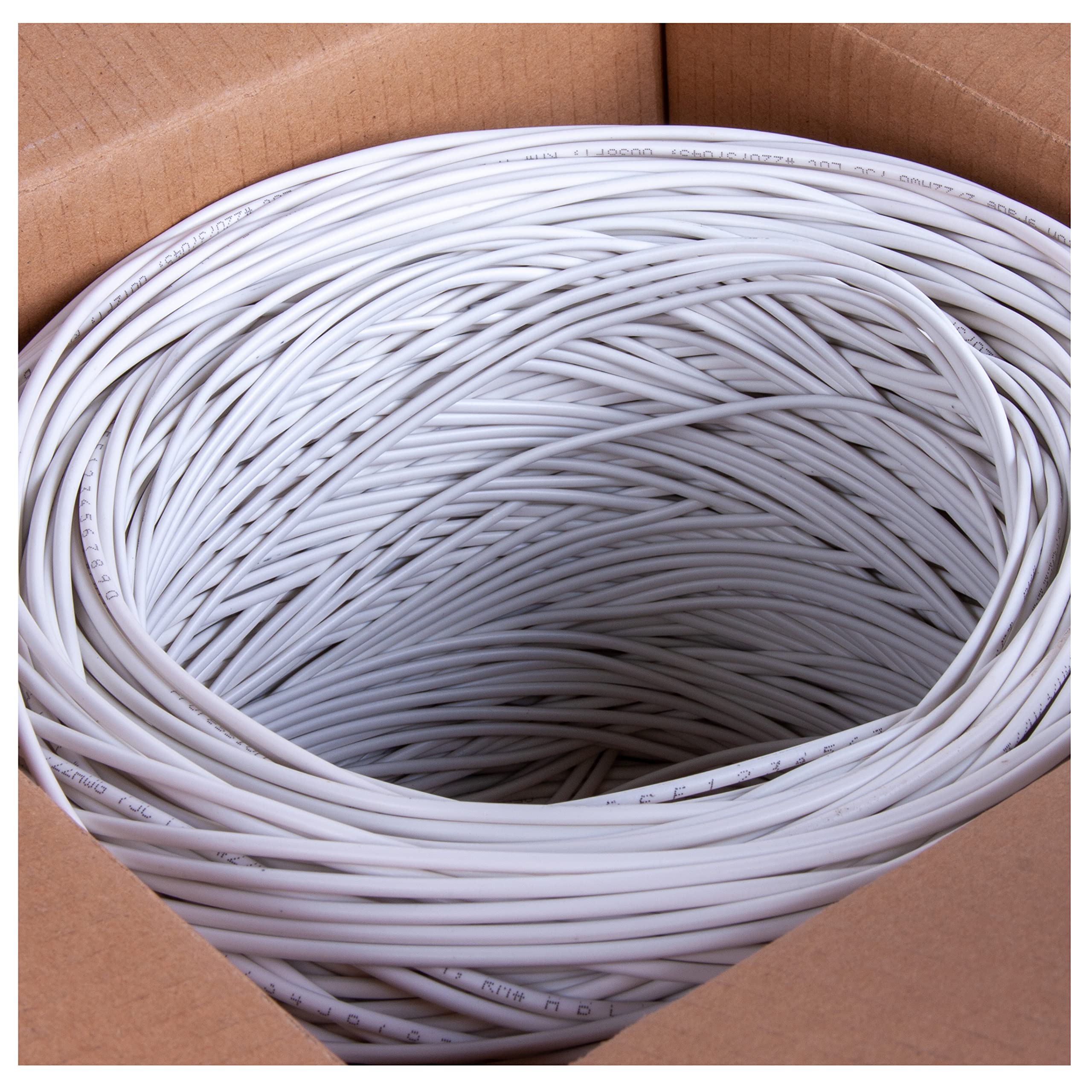 Fivestarcable 22 2 1000 Ft. Alarm Wire 22Awg 2 Conductors 22/2 22 2 Security Cable Alarm Bulk Cable For Efficient Power And Signal Transmission White