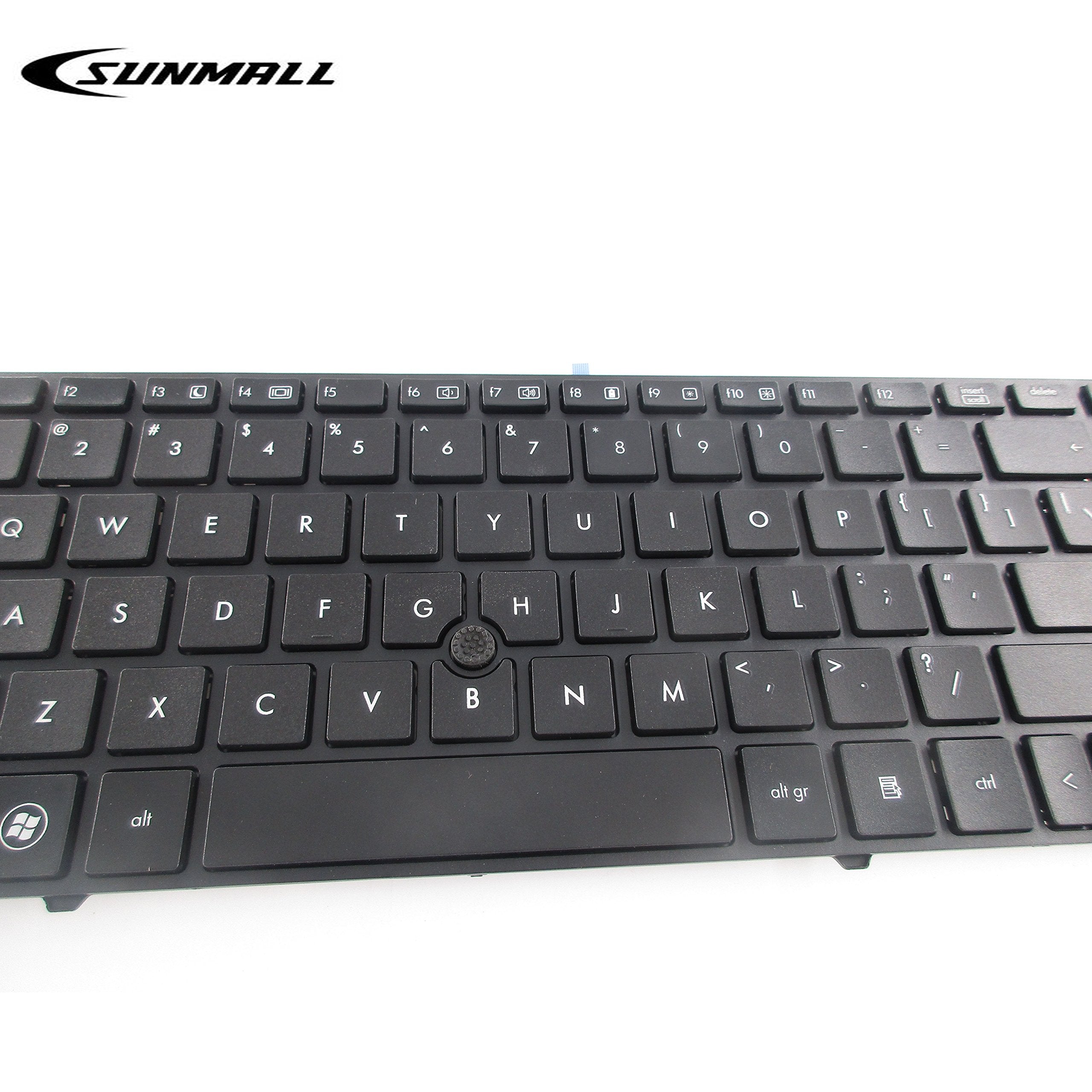 Sunmall Keyboard Replacement Compatible With Hp Elitebook 8560P 8570P Probook 6560B 6565B 6567B 6570B 6575B Series With Pointer