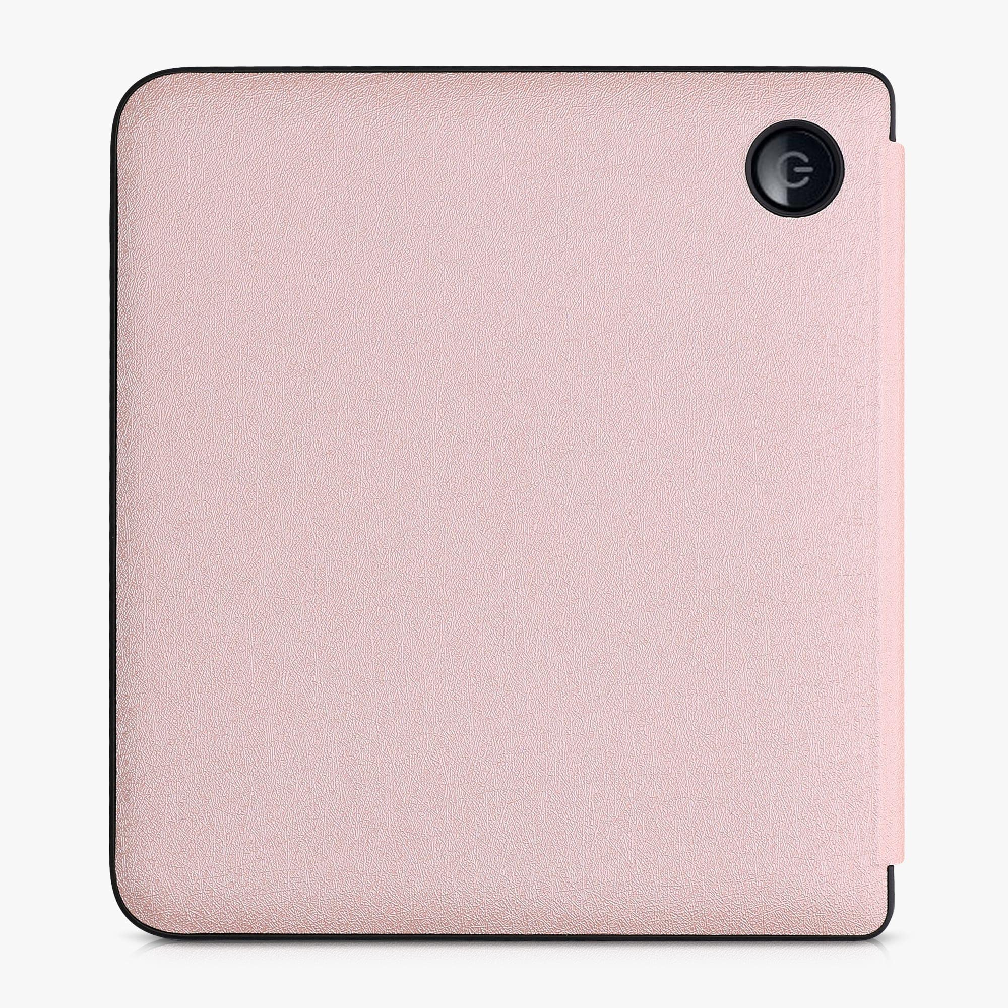 Kwmobile Origami Case Compatible With Kobo Libra 2 Case   Slim Pu Leather Cover With Stand   Rose Gold