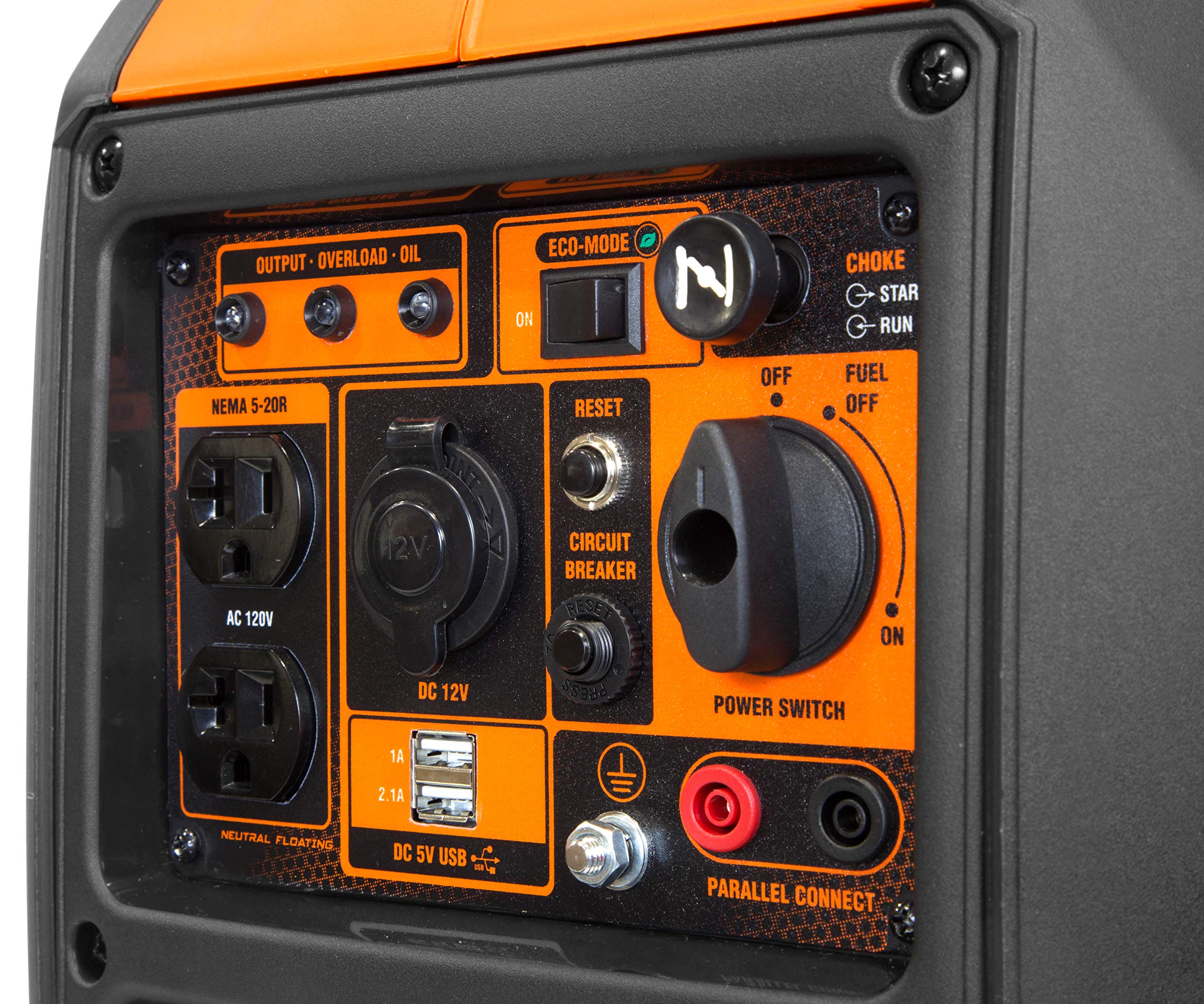 Wen 2350 Watt Inverter Generator, Portable And Super Quiet With Fuel Shut Off (56235I)