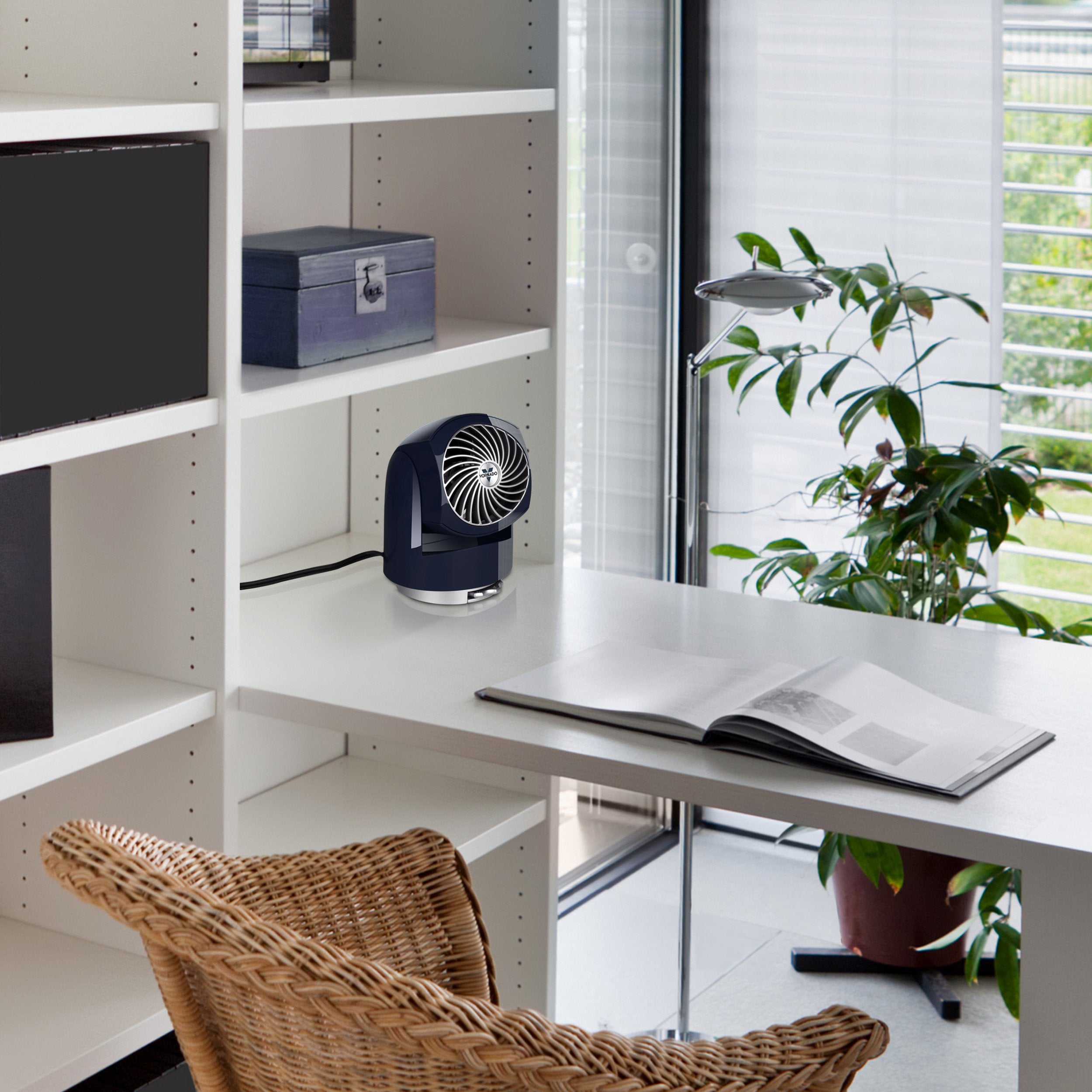 Vornado Flippi V6 Personal Air Circulator Fan, Midnight Blue