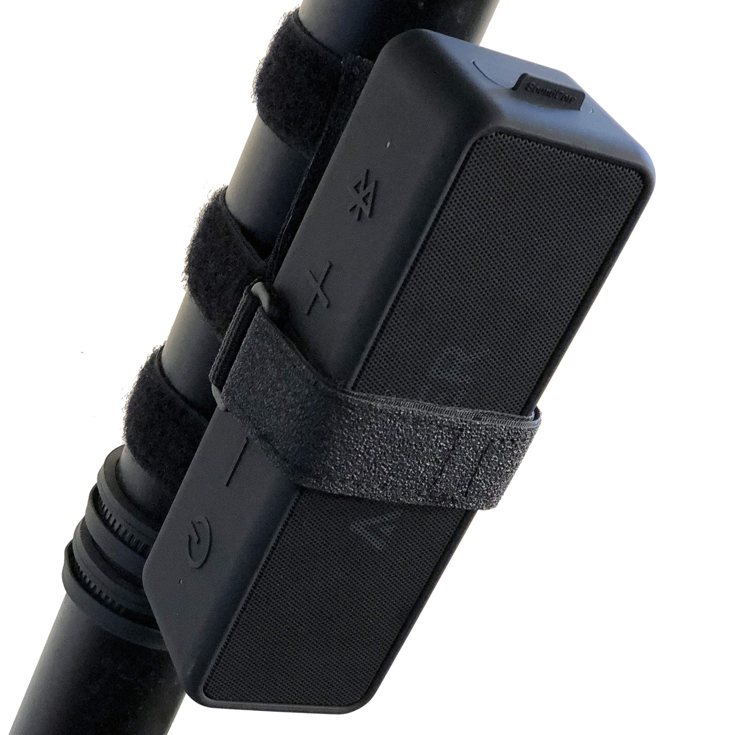 Bushwhacker Utv And Wakeboard Tower Speaker Mount   Adjustable Non Slip Strap For Roll Bars   Fits Bluetooth Portable Speakers Up To 12'   Cage, Side By Side, Boat Accessory