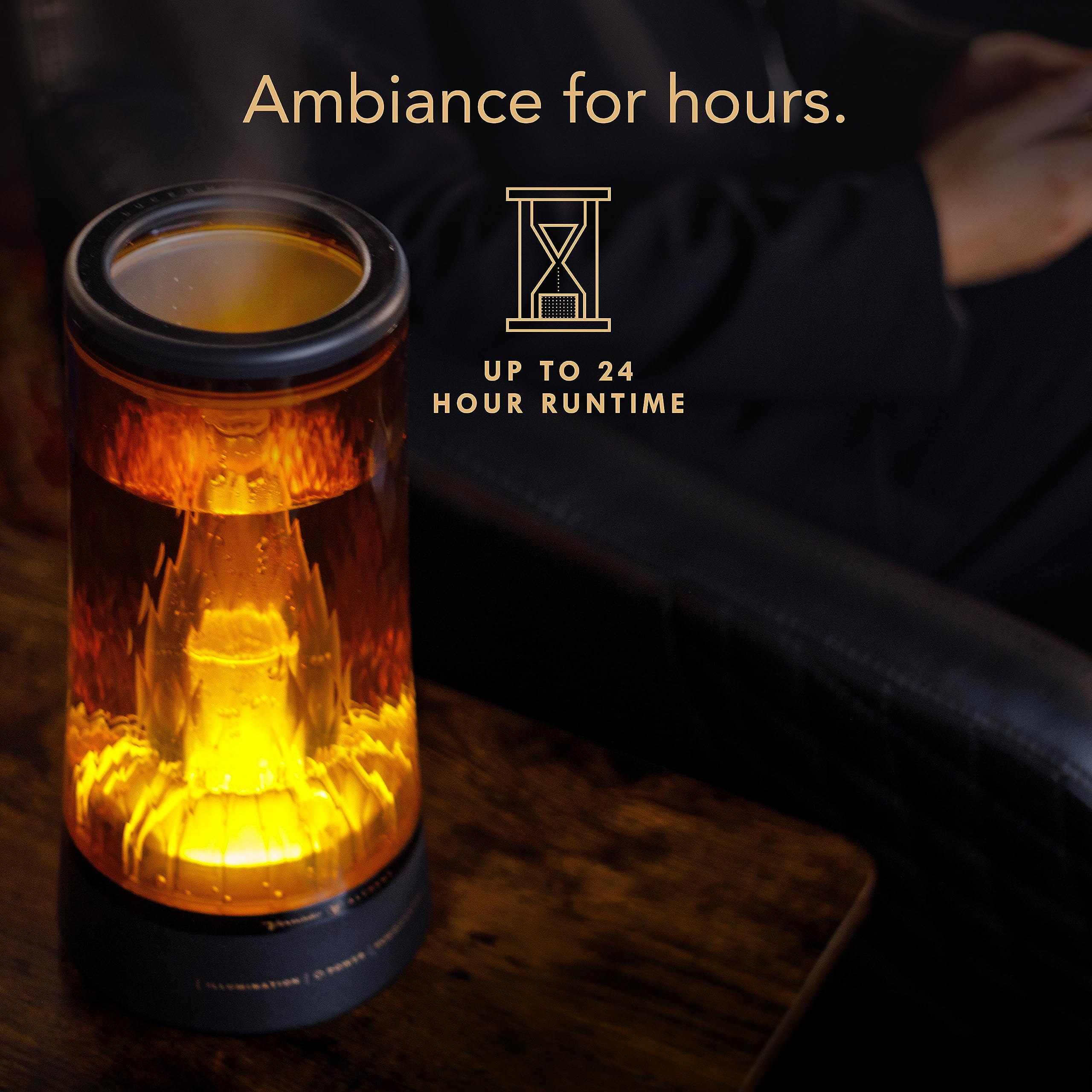 Vornado Lucerna 1 Alchemy Ultrasonic Humidifier With Ambient Light, 0.5 Gallon Capacity, 24 Hour Runtime, Modern Luxury Design,