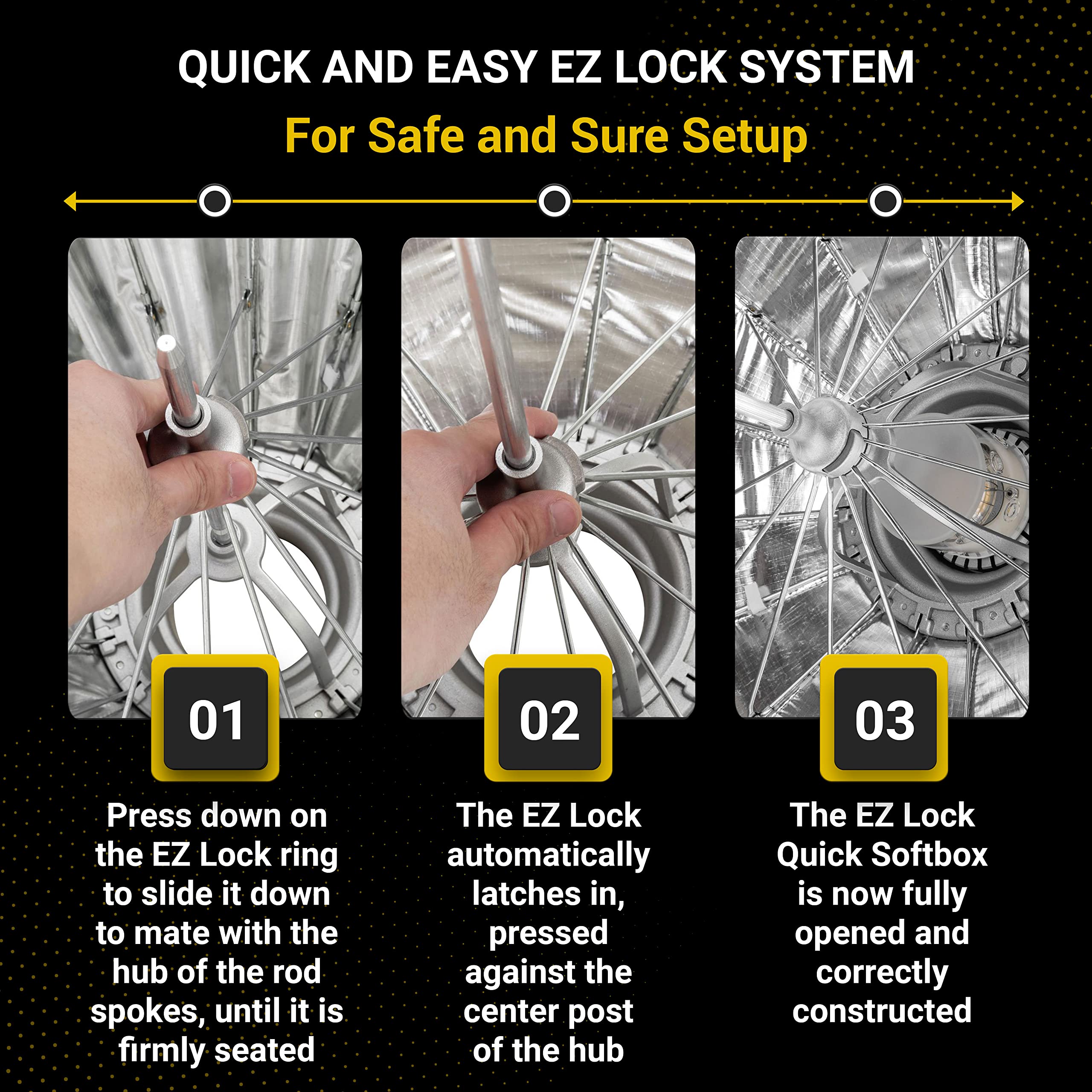 Glow Ez Lock 25'' Collapsible Silver Beauty Dish Softbox With Bowens Mount Speedring And Deflection Disk, 16 Ribbed Design Soft