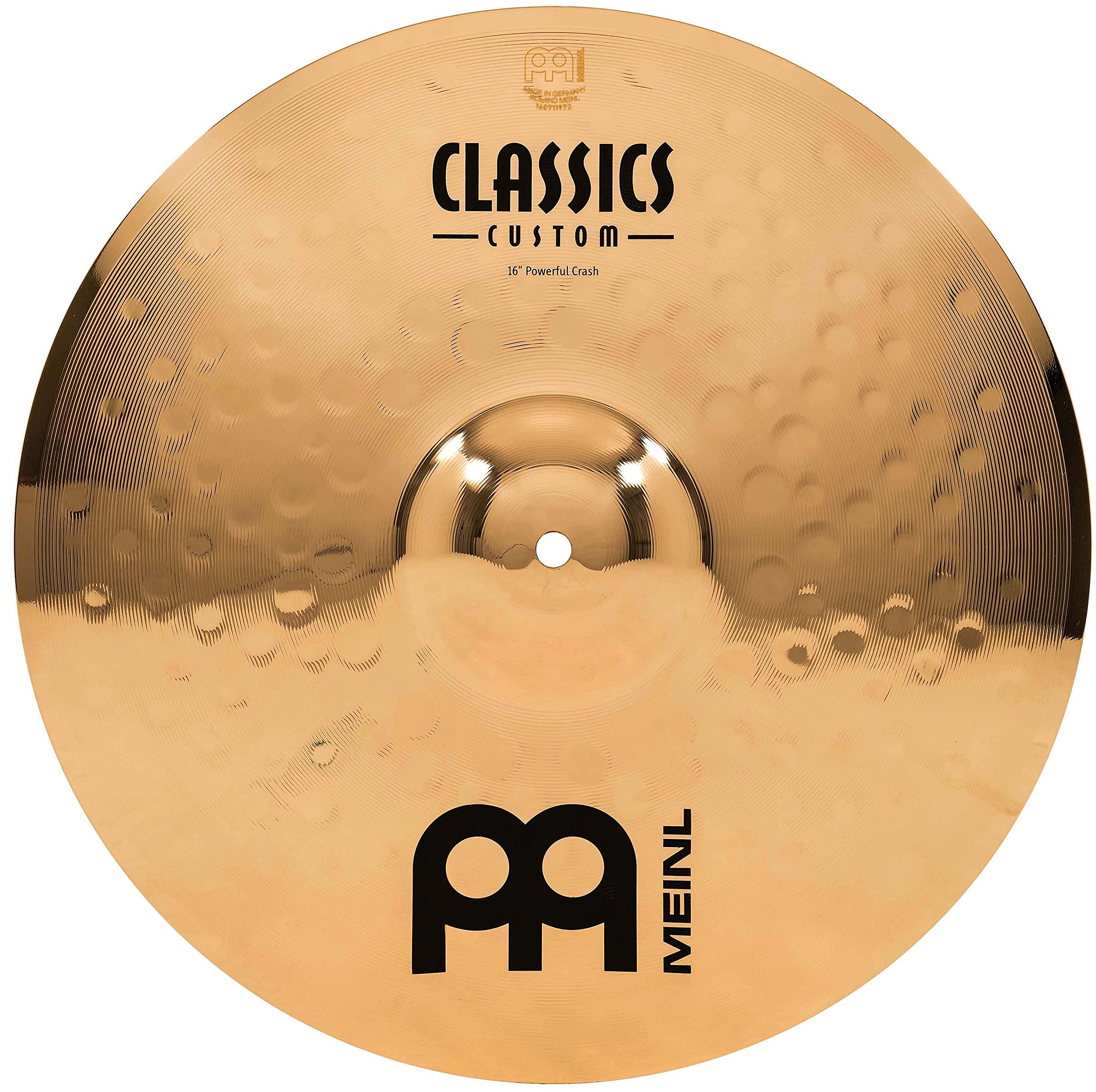 Meinl 16'' Powerful Crash Cymbal   Classics Custom Brilliant   Made In Germany, 2 Year Warranty (Cc16Pc B)