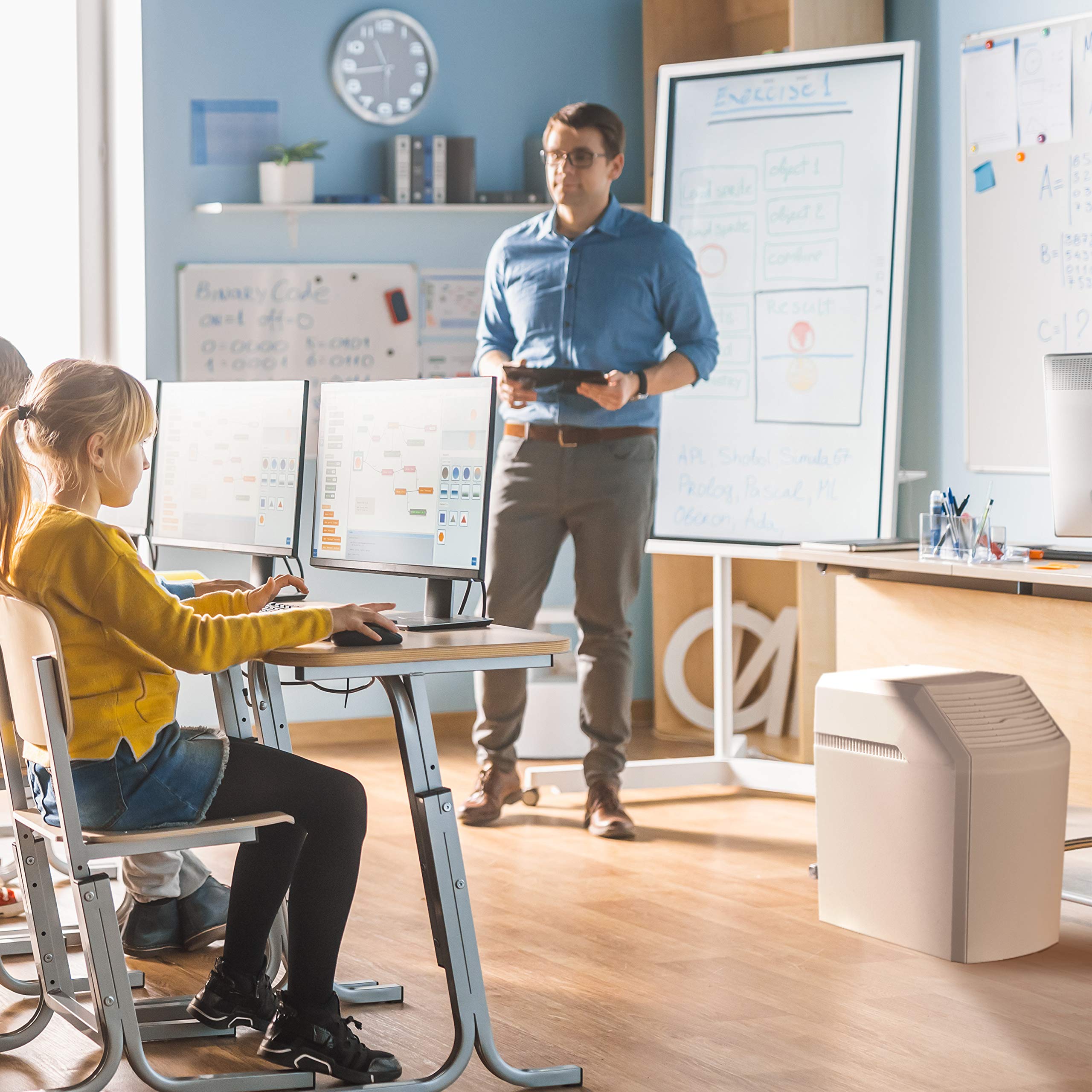 Aircare Space Saver Large Evaporative Whole House Commercial 6 Gallon Humidifier For Large Rooms 2,700 Sq Ft. With Digital Contr