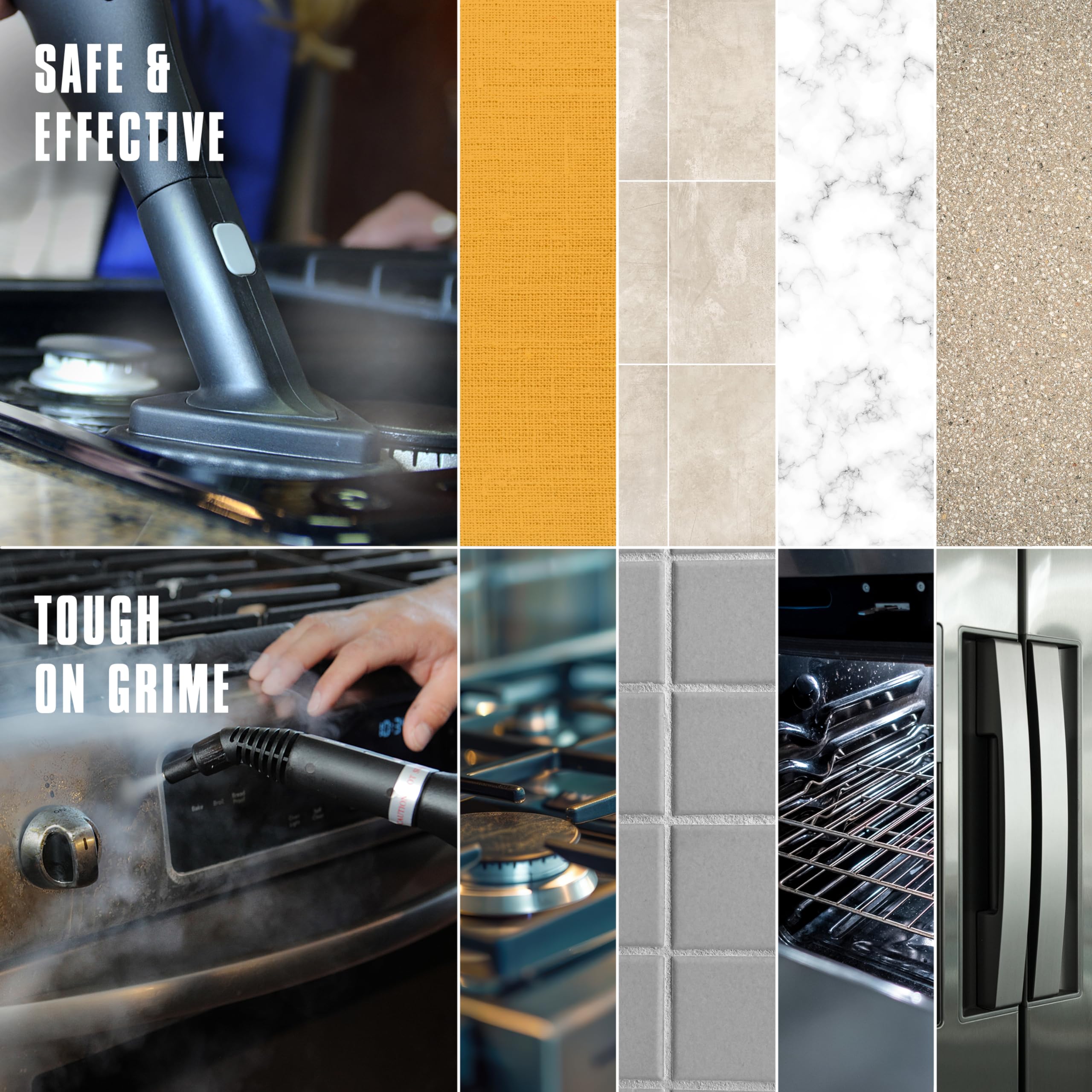 Mcculloch Mc1275 Heavy Duty Steam Cleaner With 18 Accessories, Extra Long Power Cord, Chemical Free Pressurized Cleaning For Mos