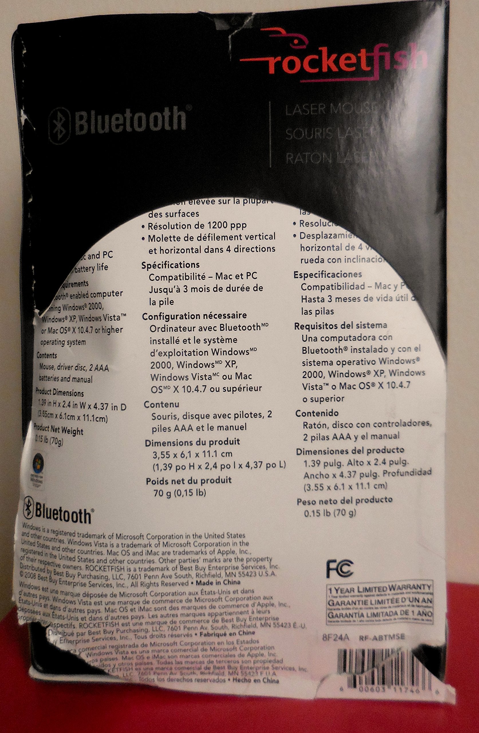 Rocketfish Optical Mouse   Rf Afmse