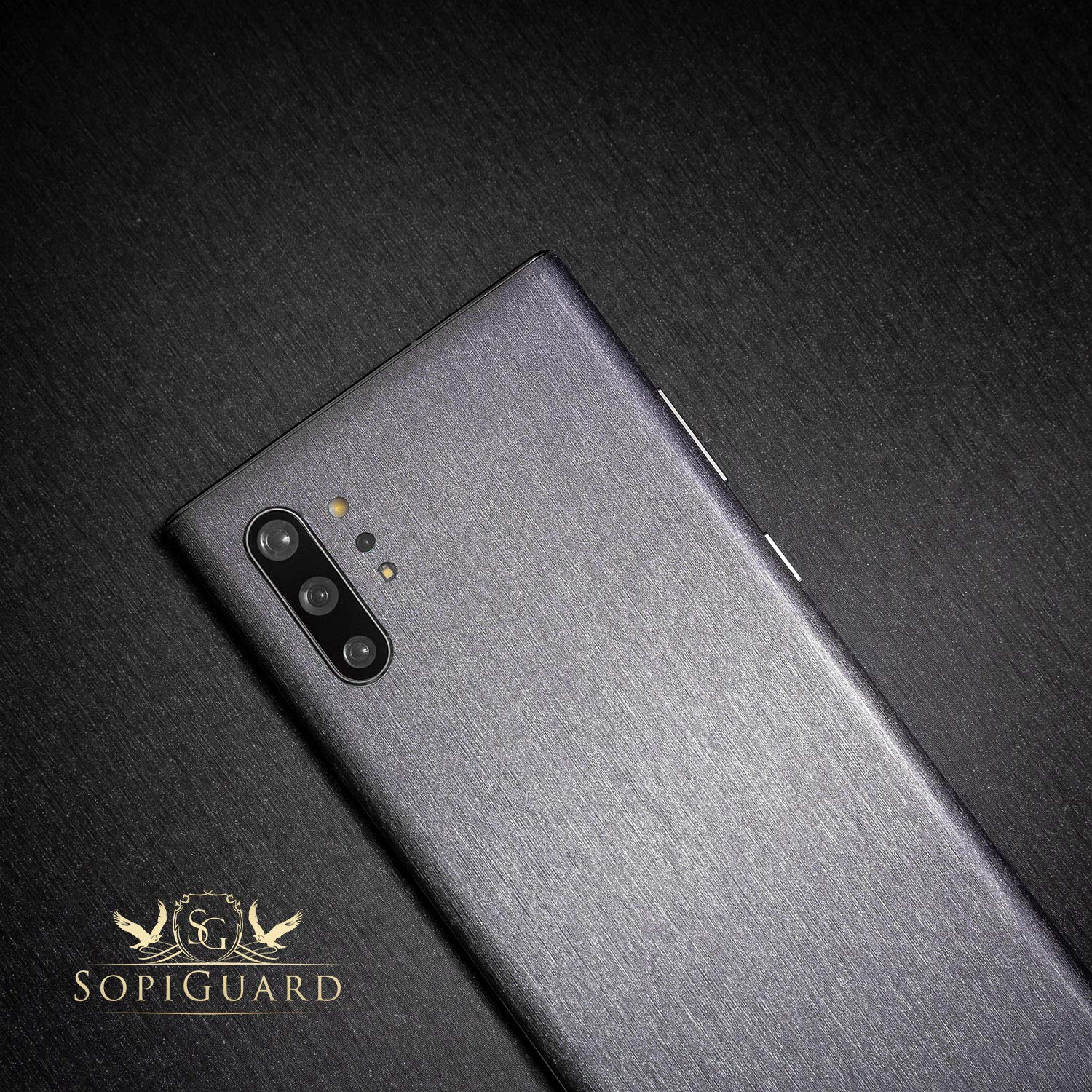 Sopiguard Sticker For Surface Duo Phone Edge To Edge Precision Vinyl Skin Wrap (Brushed Gunmetal Grey)