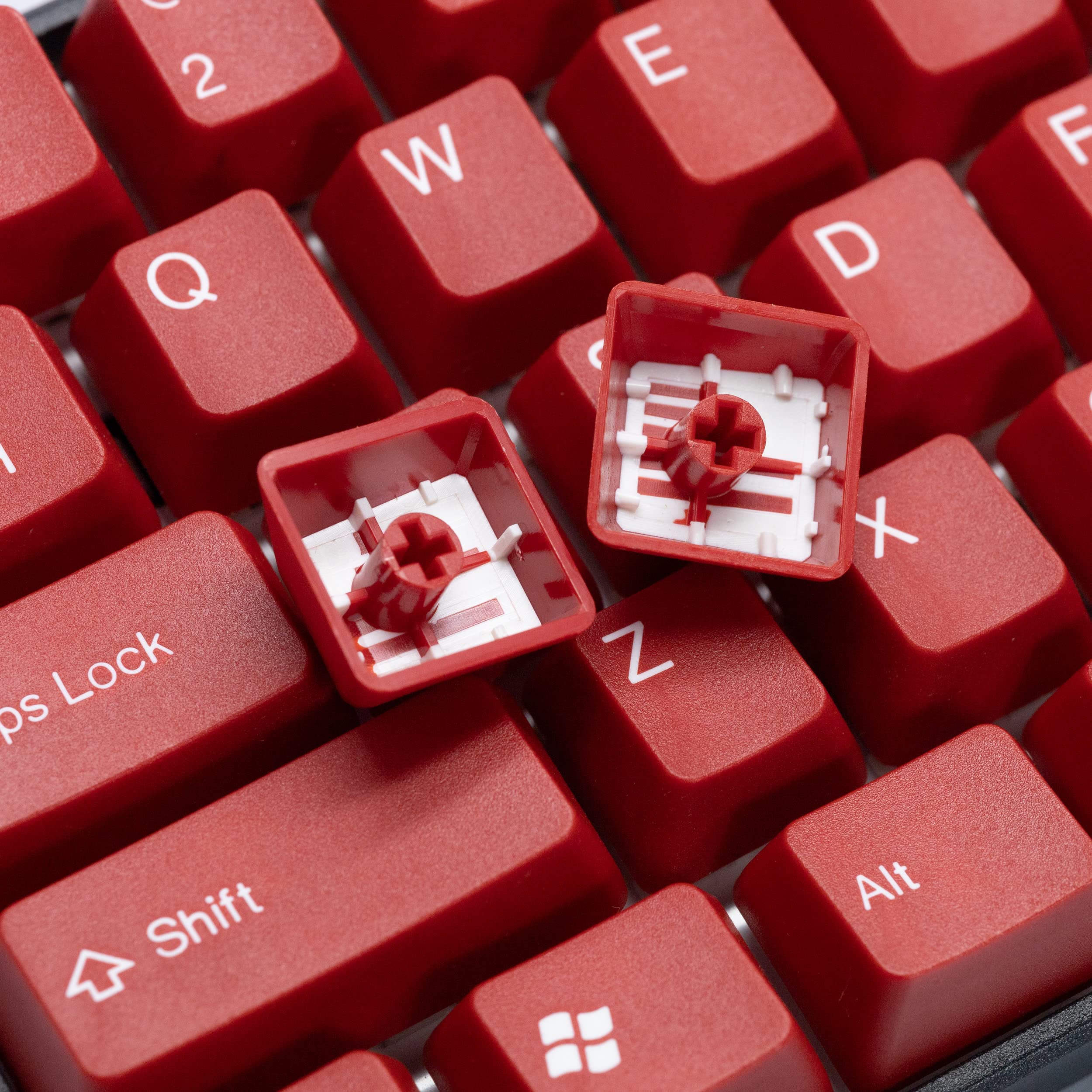Tai Hao Oem Profile Red Keycaps 122 Ansi Layout Compatible With All Mx Types Keyboards(61/87/104/108+1.75U+2U Shift Key+1.5U Ctr