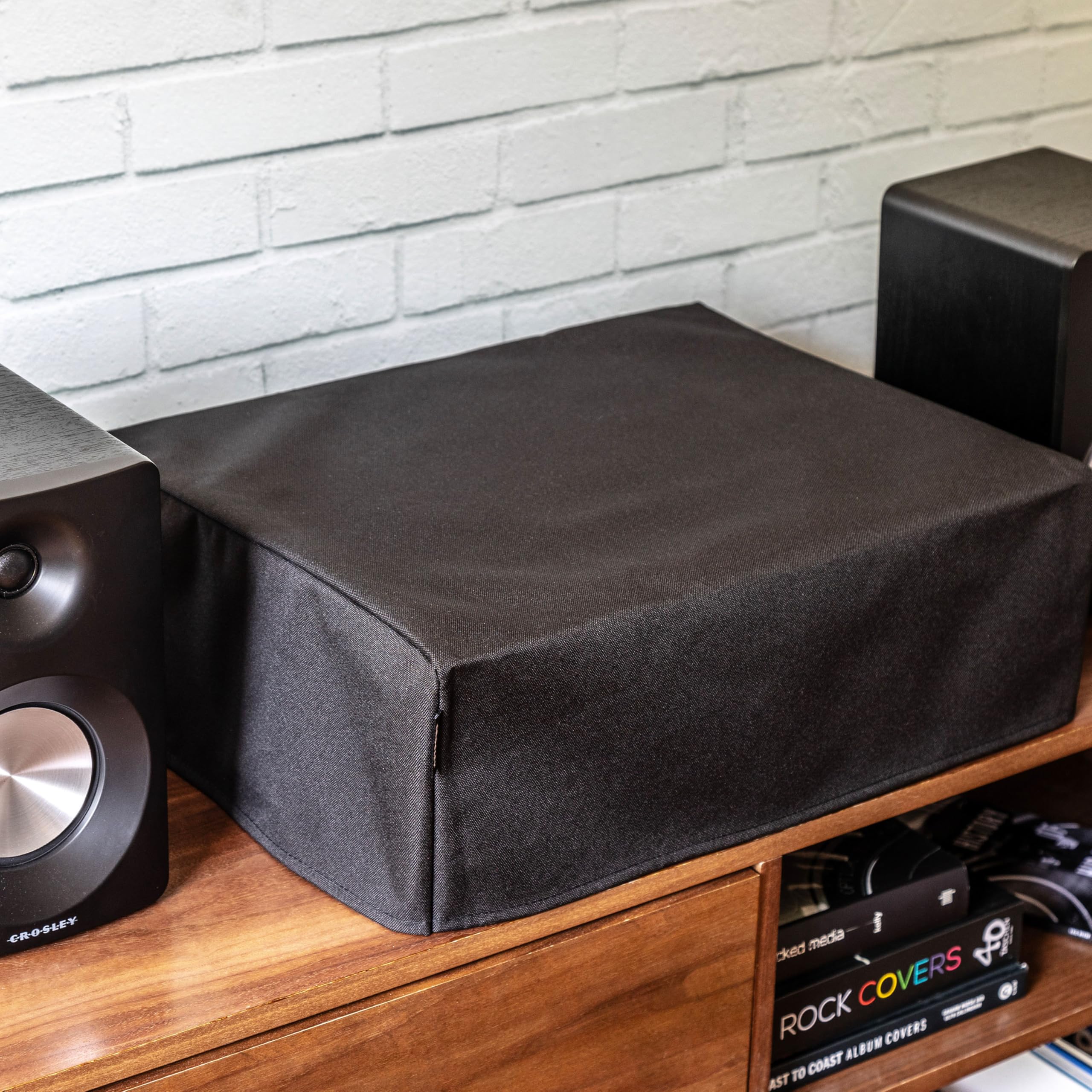 Crosley Ac1055A-Bk Fabric Turntable Dust Cover, Black