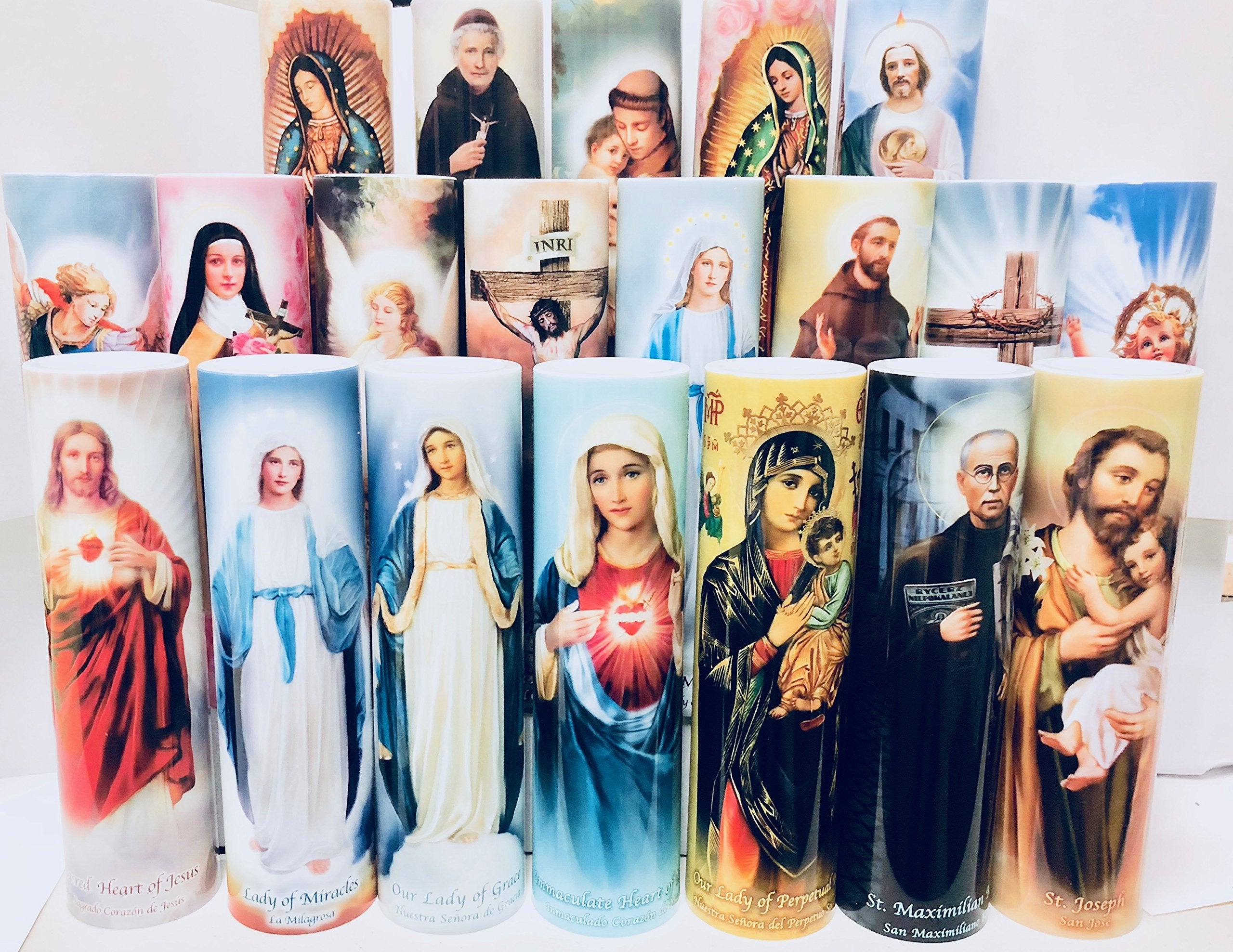The Saints Collection St Peregrine, Led Flameless Devotional Prayer Candle