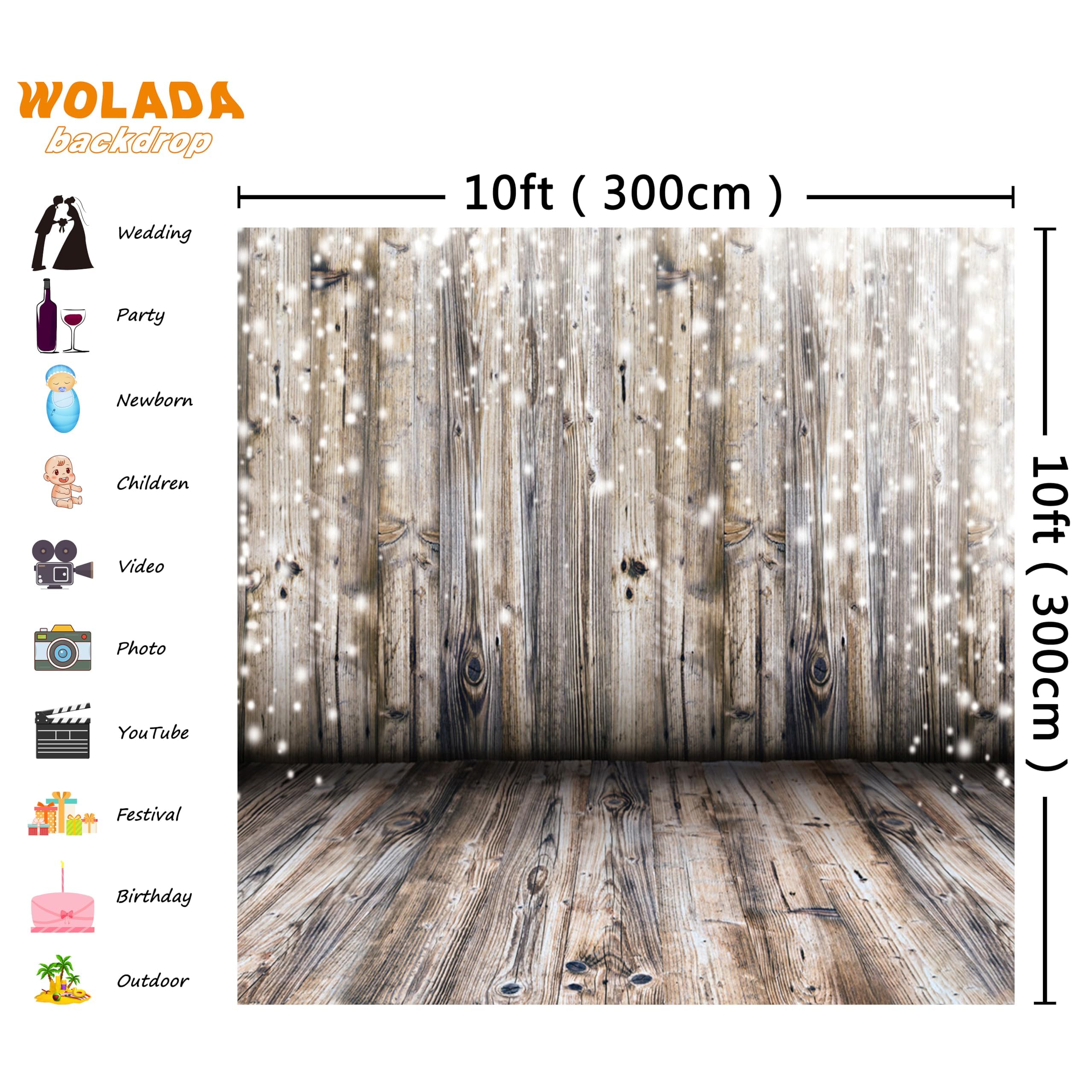 Wolada Vintage Backdrop Country Western Backdrop Photo Backdrops For Photography Wedding Backdrop For Ceremony Hoto Booth Backdrop 10X10Ft 10358