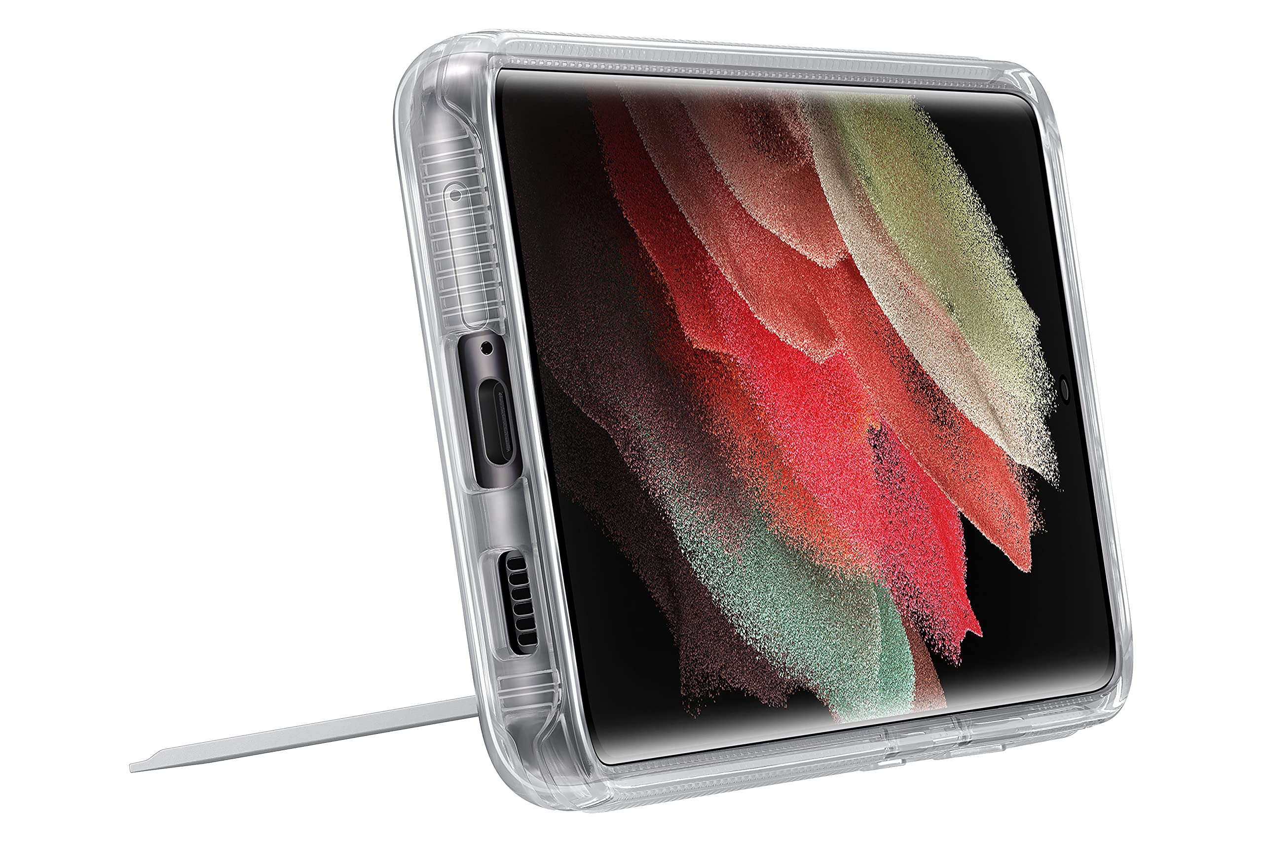Samsung Galaxy S21 Ultra Rugged Clear Standing Cover (Ef-Ag998Ctegus)
