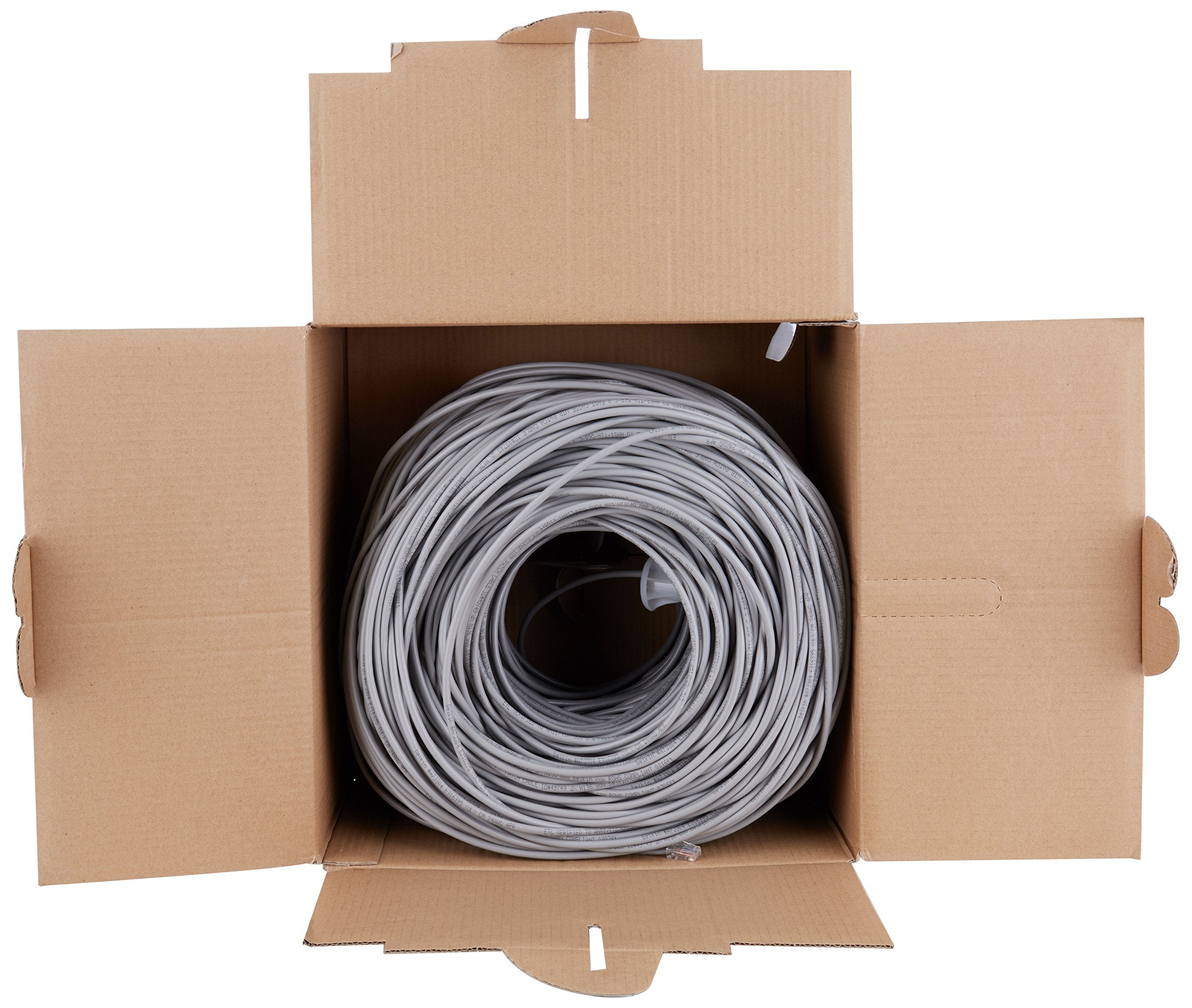 Belkin Cat 5E Bulk Patch Cable (Gray, 1000 Foot Reel)