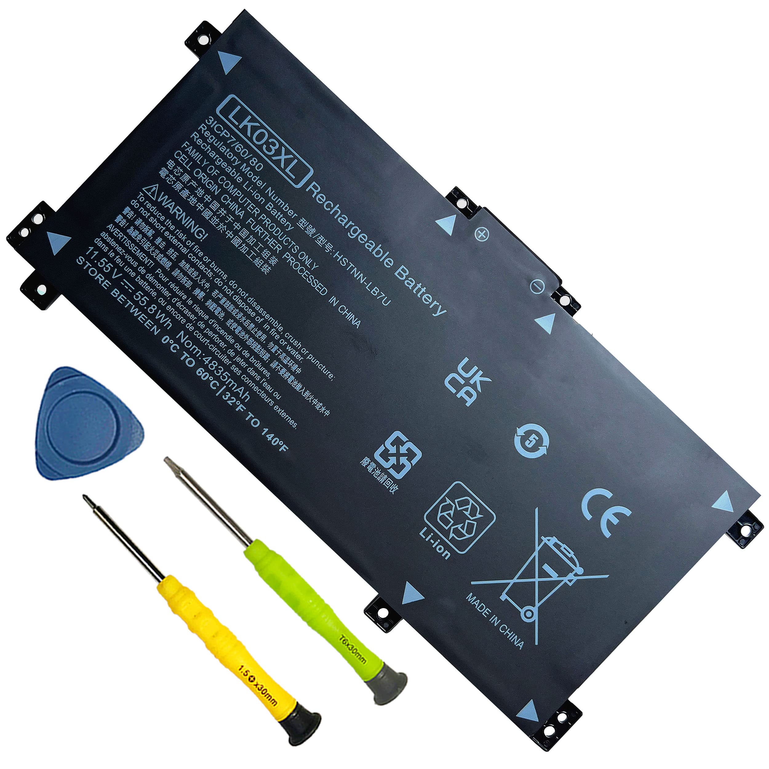 Lk03Xl 916814 855 L09281 855 Battery For Hp Envy X360 Convertible 15M Bp0Xx Bp1Xx Bq0Xx Bq1Xx Bq021Dx Cn0Xxx Cn1Xxx Cn0011Dx Cn0
