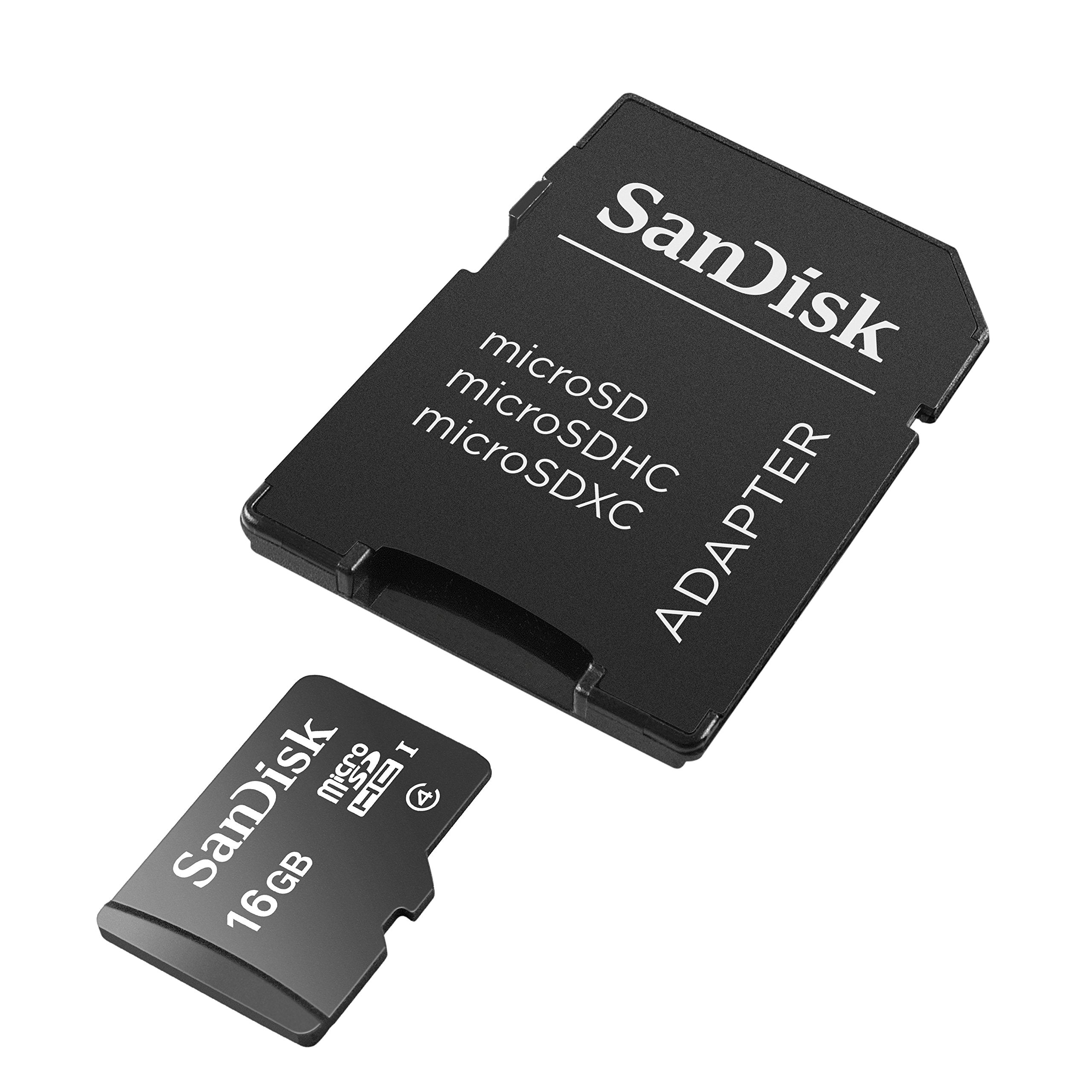 Sandisk Mobile Class4 Microsdhc Flash Memory Card- Sdsdqm-B35A With Adapter 16Gb
