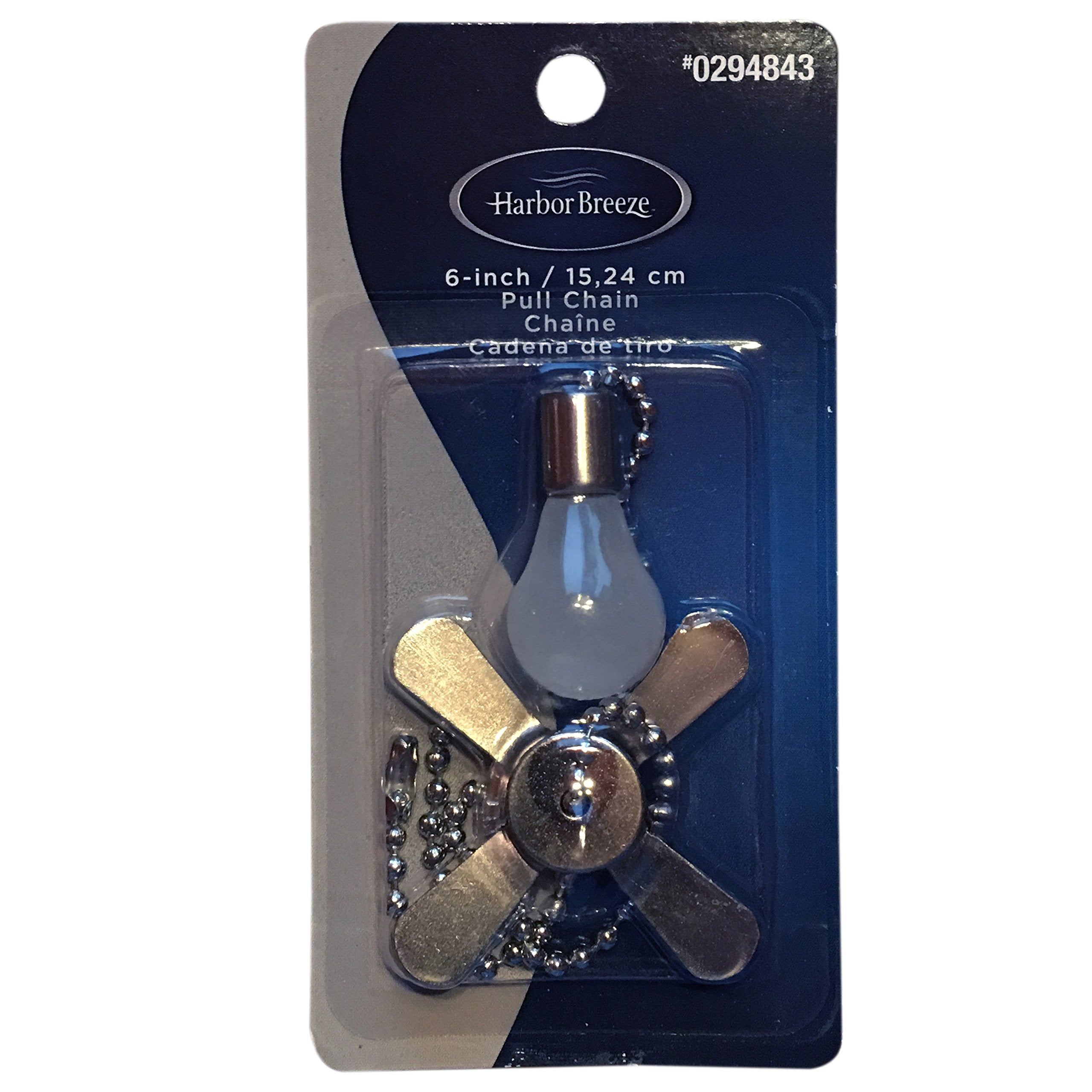 Harbor Breeze 6 In Brushed Nickel Metal Pull Chain