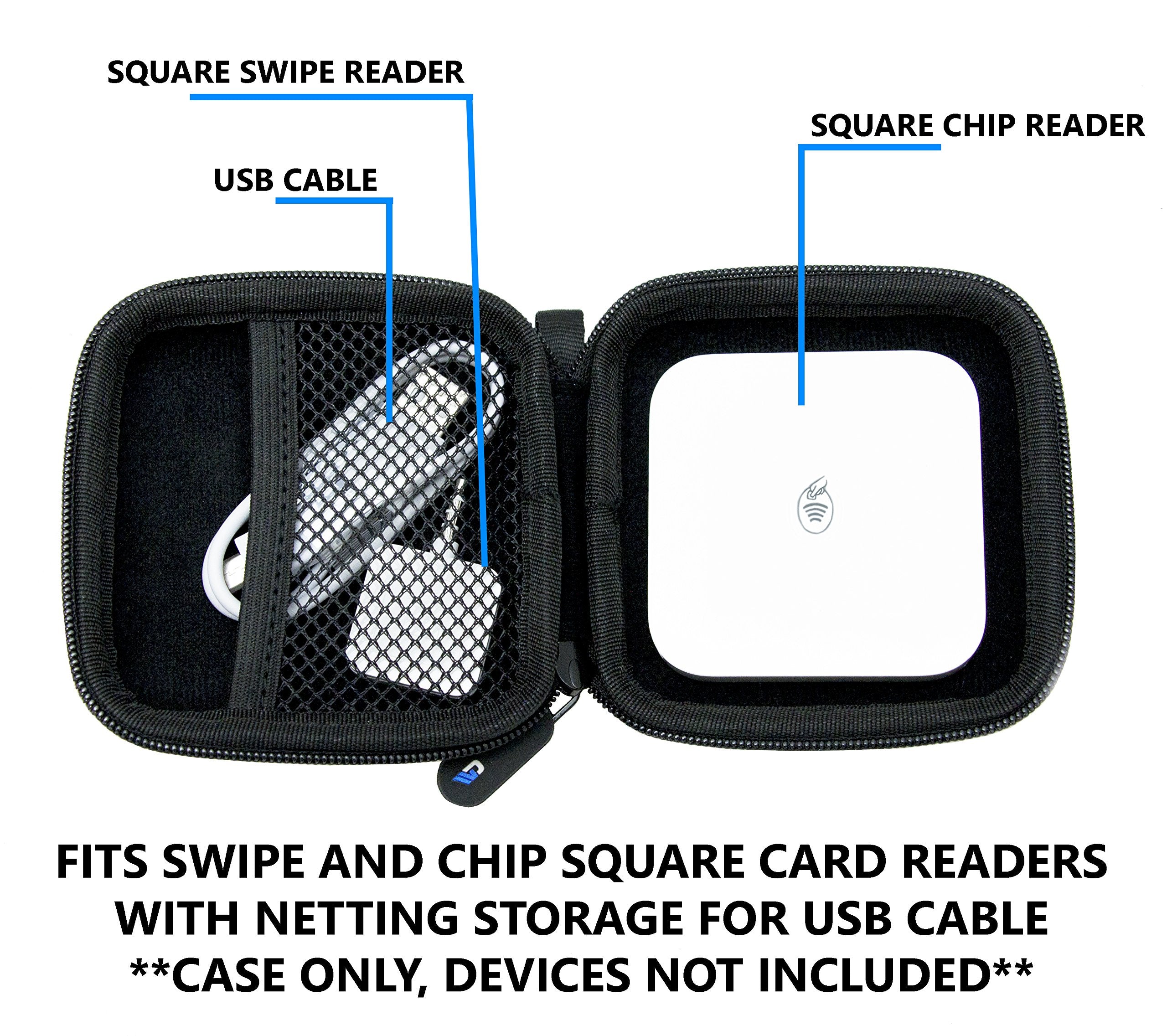 Casematix Portable Credit Card Reader Case Compatible With Square Contactless And Chip Reader, Case Only