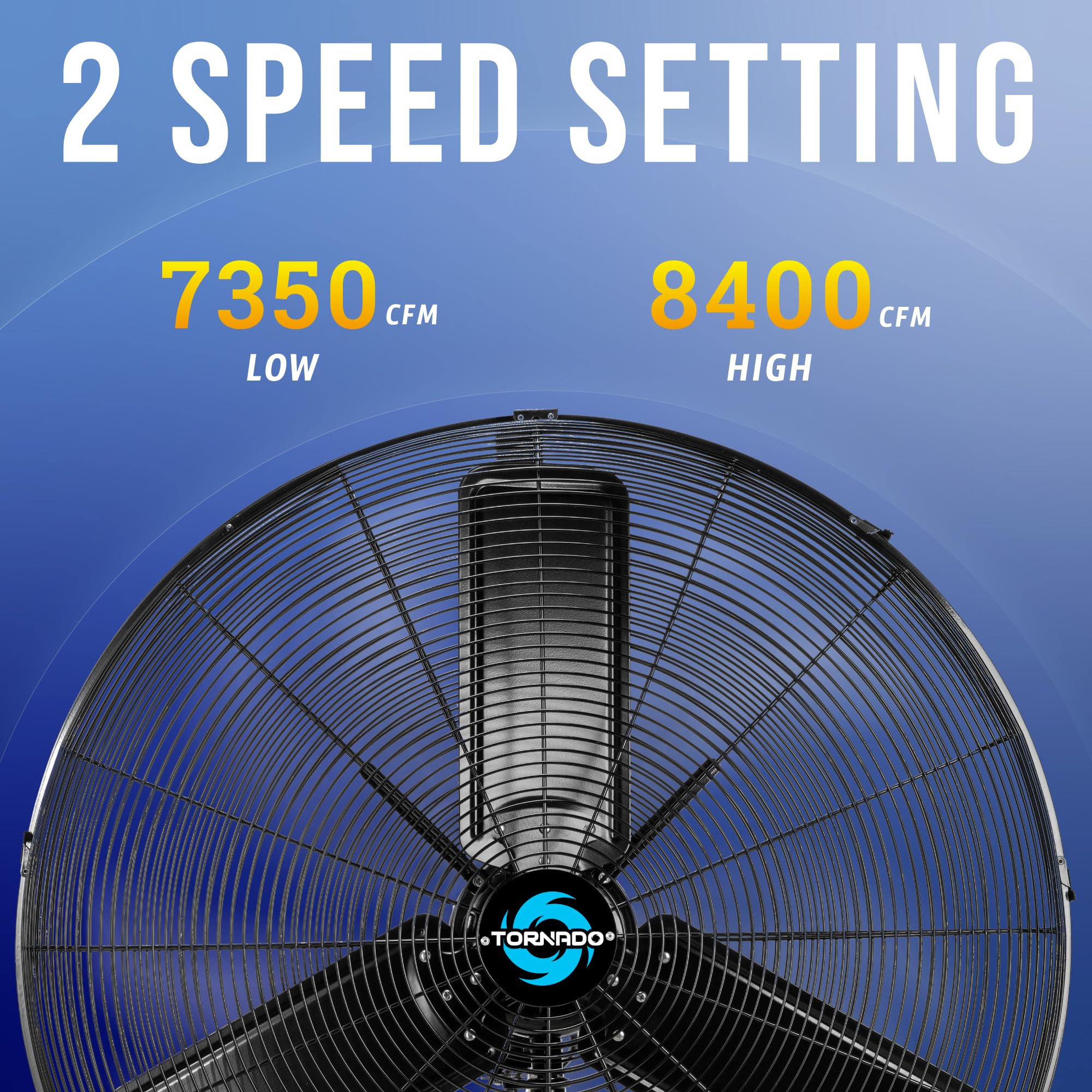 Tornado 30 Inch Outdoor Rated Ipx4 Water Resistant High Velocity Oscillating Wall Mount Fan For Industrial Use Teao Motor 2 Spee