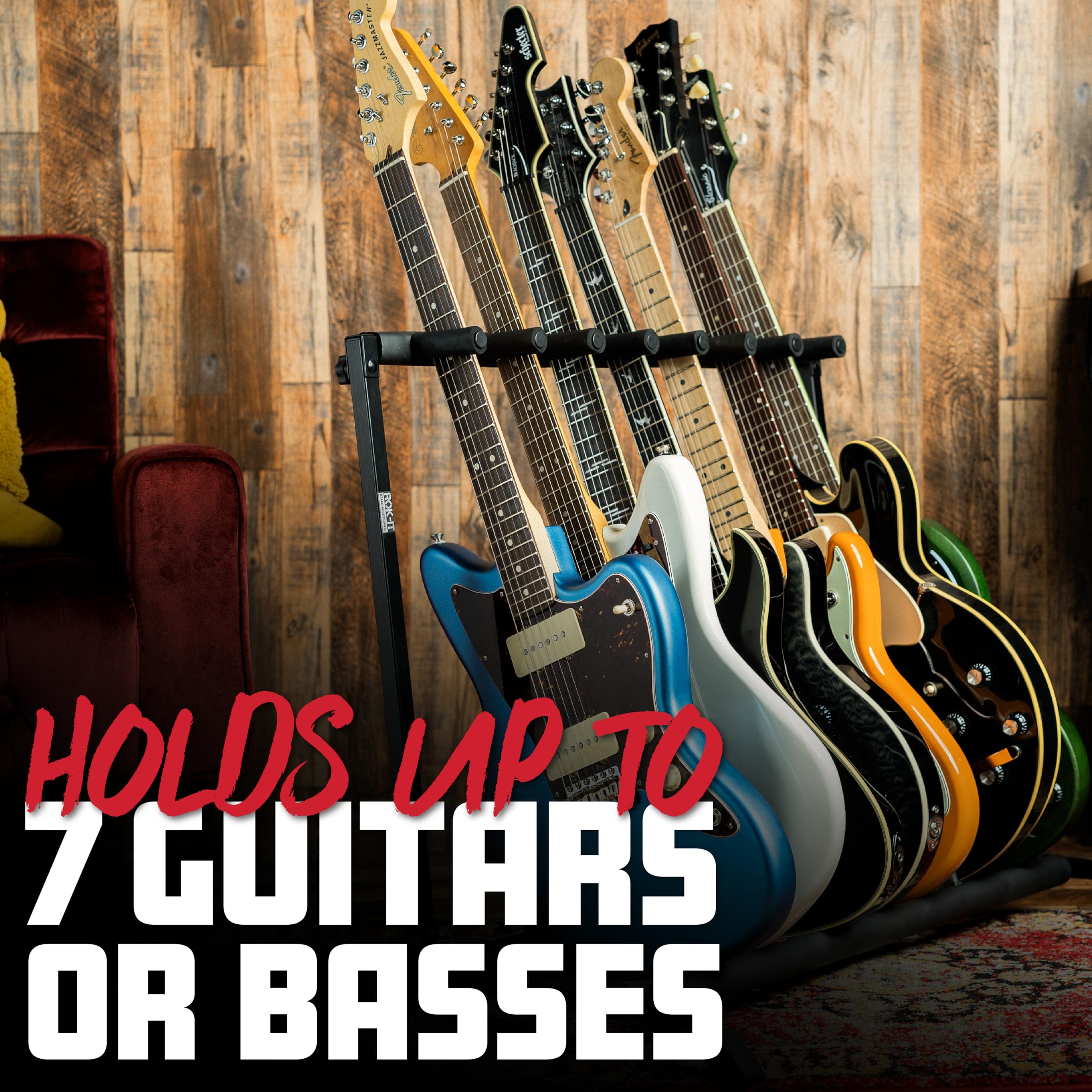Rok It 7 Space Folding Guitar Rack