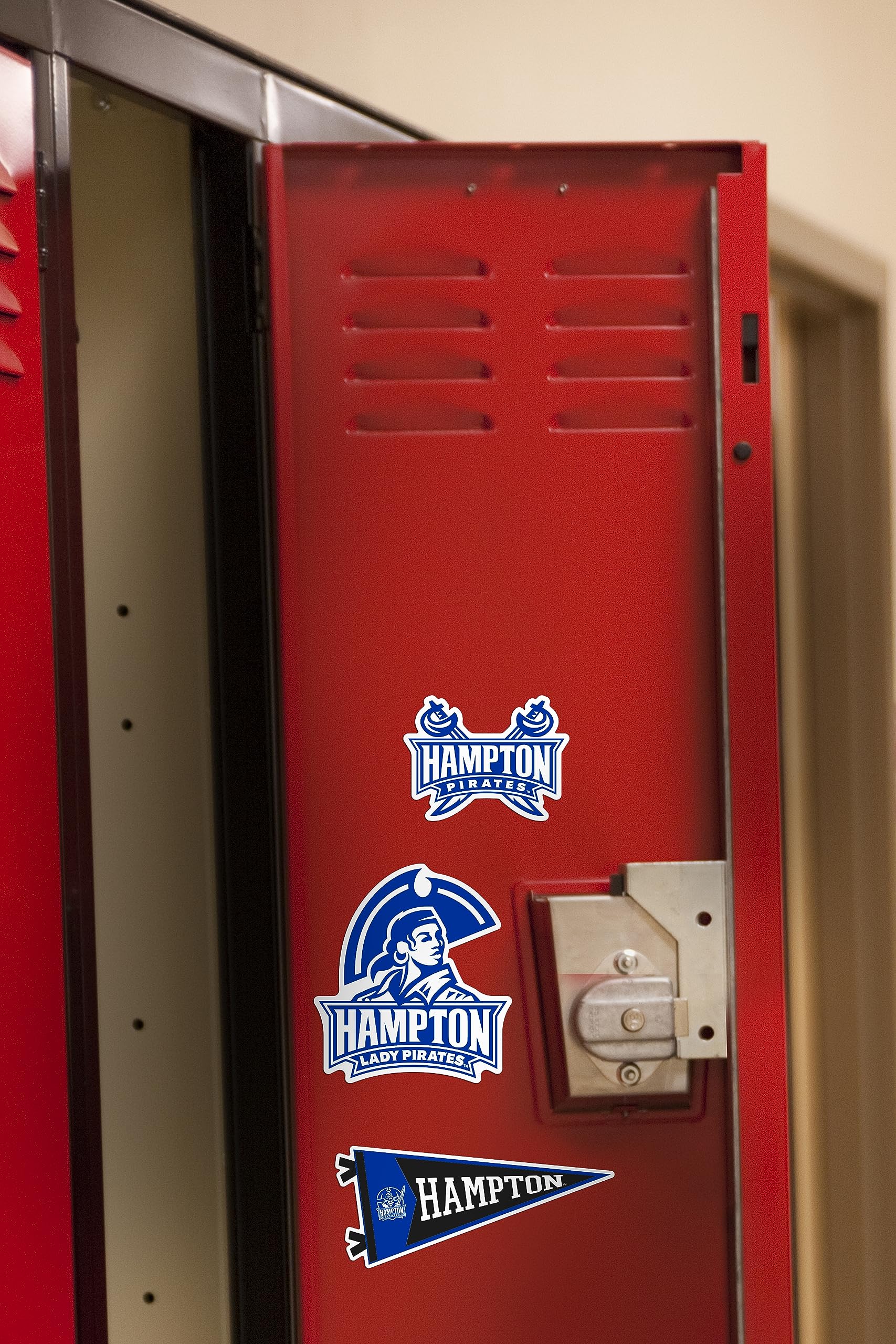 GRAPHICS & MORE Vinyl Stickers Variety Pack - 9ct, Hampton University, Ideal for Laptops, Water Bottles, Scrapbooking, Indoor/Outdoor
