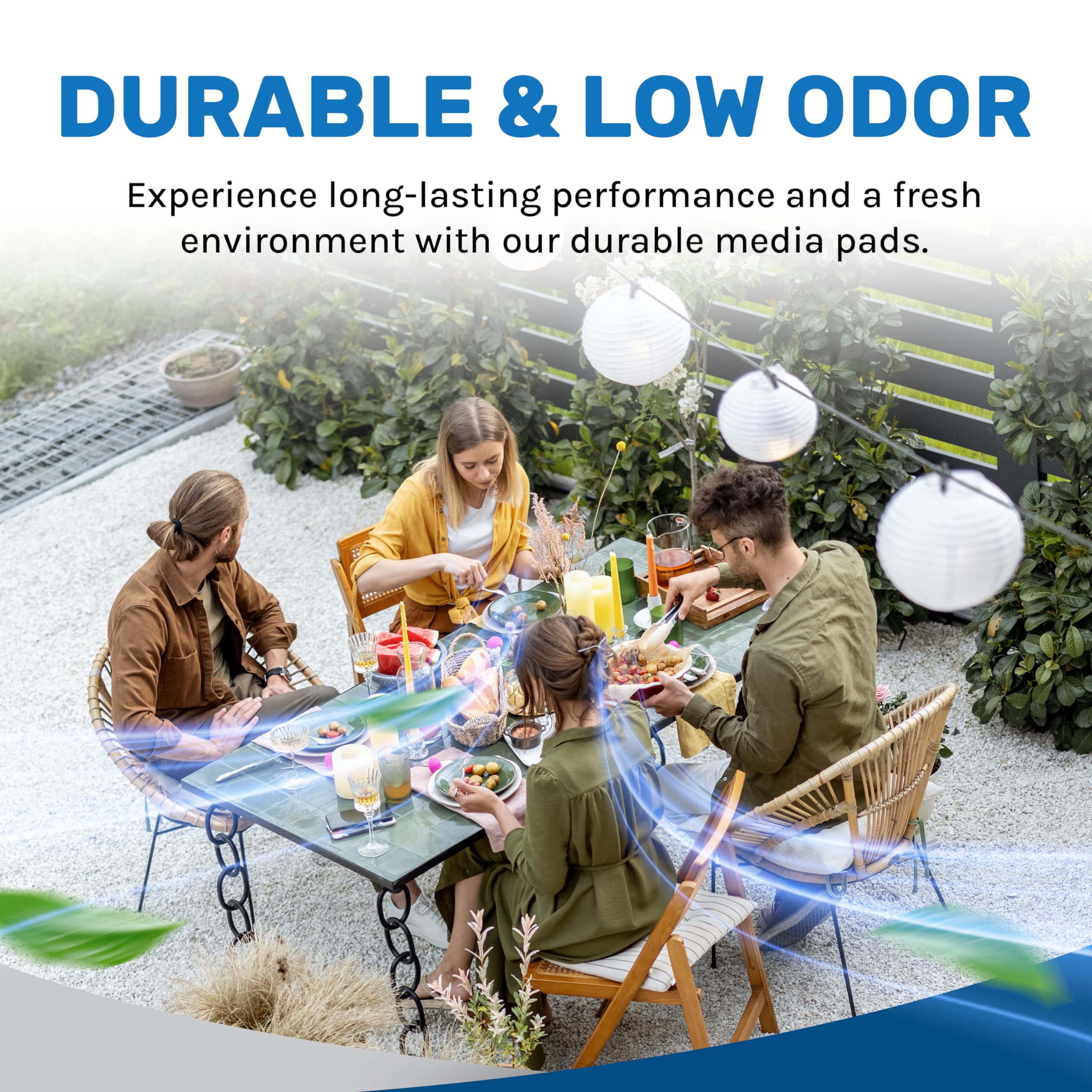 Hessaire Replacement Evaporative Cooler Pads   Swamp Cooler Replacement Pads With Corrugated Build   Low Odor Xel50 Media Evapor