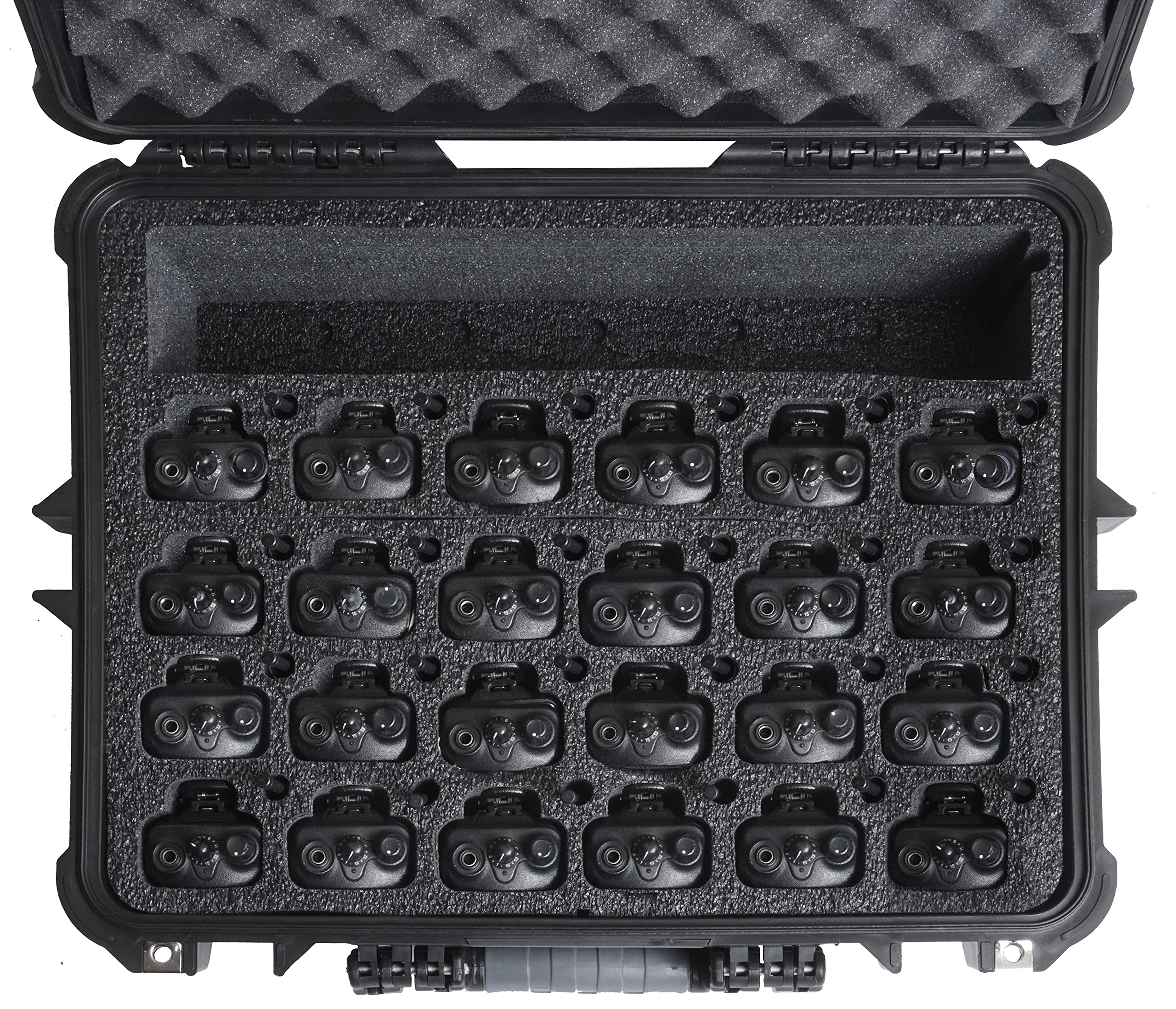 Case Club Case Fits 30 Motorola R2 / Cp200 / Xpr 3500E Two Way Radios In Pre Cut Heavy Duty Waterproof Case