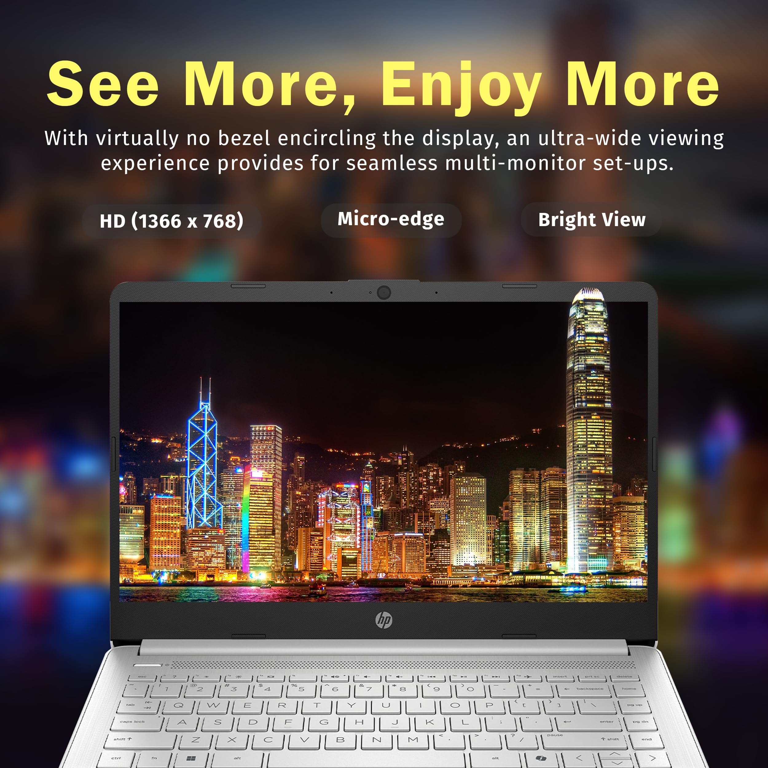 Hp Stream 14'' Back-To-School Laptop, Intel Processor N150 (Up To 3.60 Ghz), 1-Year Microsoft 365, Copilot Ai, 8Gb Ram, 128Gb Uf