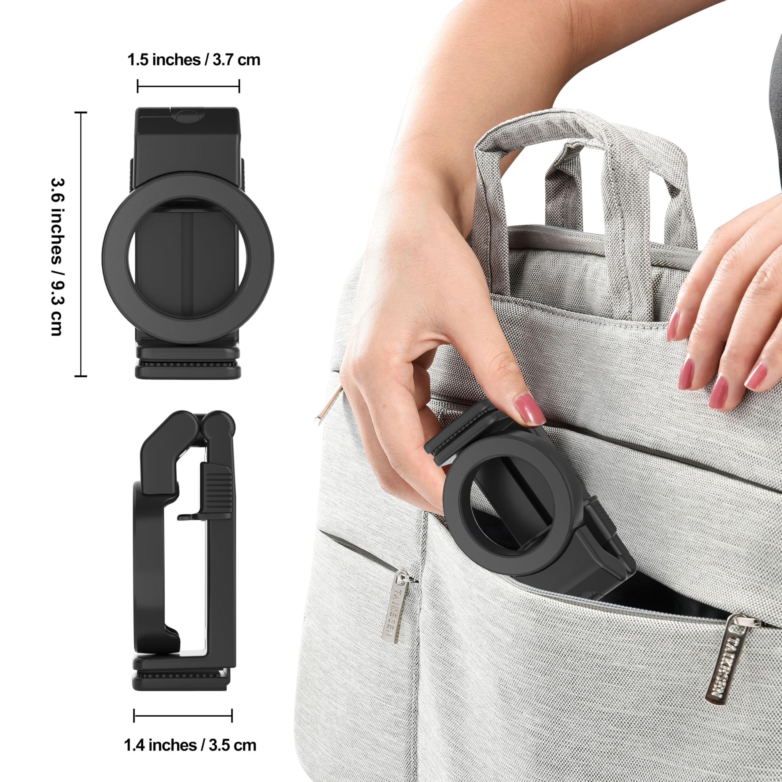 Perilogics Airplane Phone Holder For Magsafe. Universal Phone Mount For Long Flight Airplane Travel Essentials, Cruise Must Have