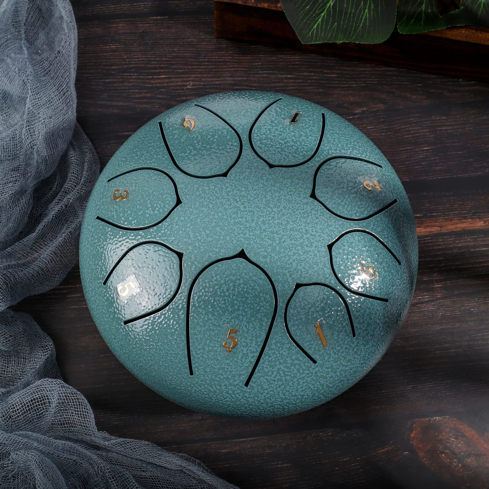 Steel Tongue Drum 6Inch 8 Notes Tongue Drum For Kids Preschool Activities Drum Instrument Steel Tongue Drum